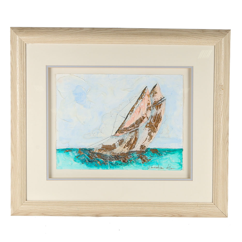 Christian Alan Original Mixed Media on Paper