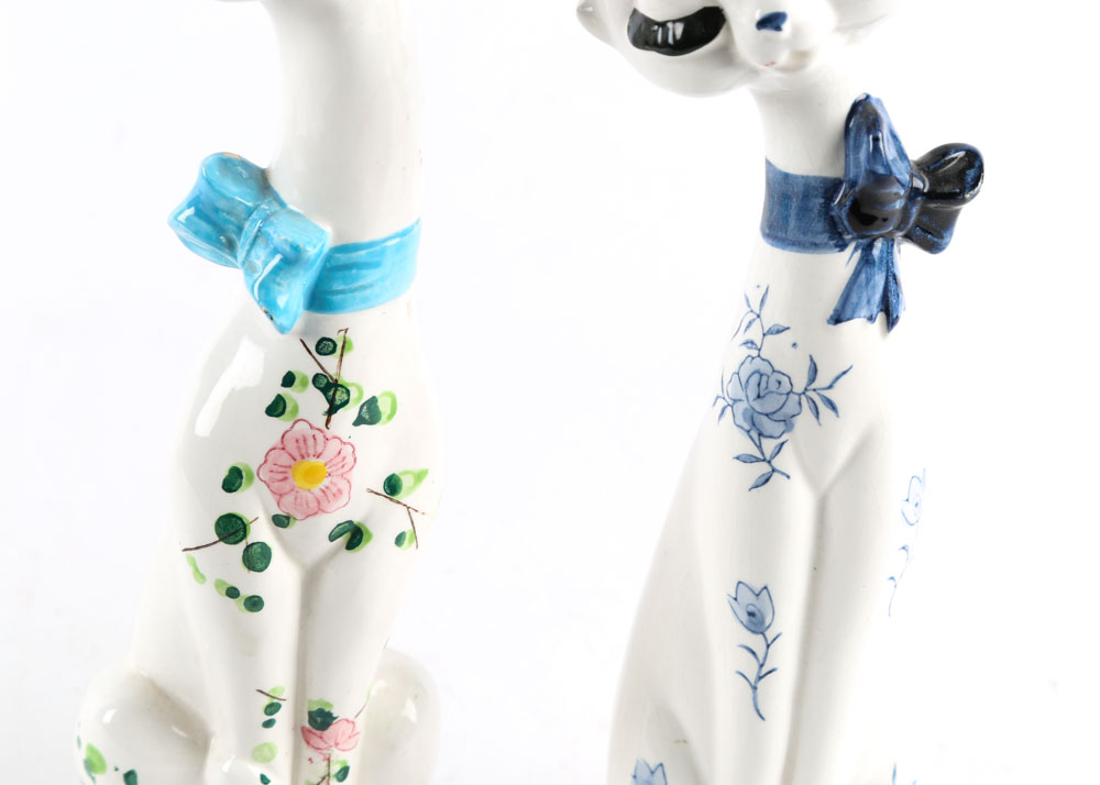 Vintage Japanese Cat Figurines