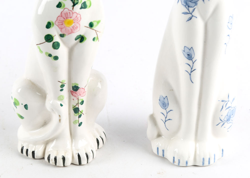 Vintage Japanese Cat Figurines