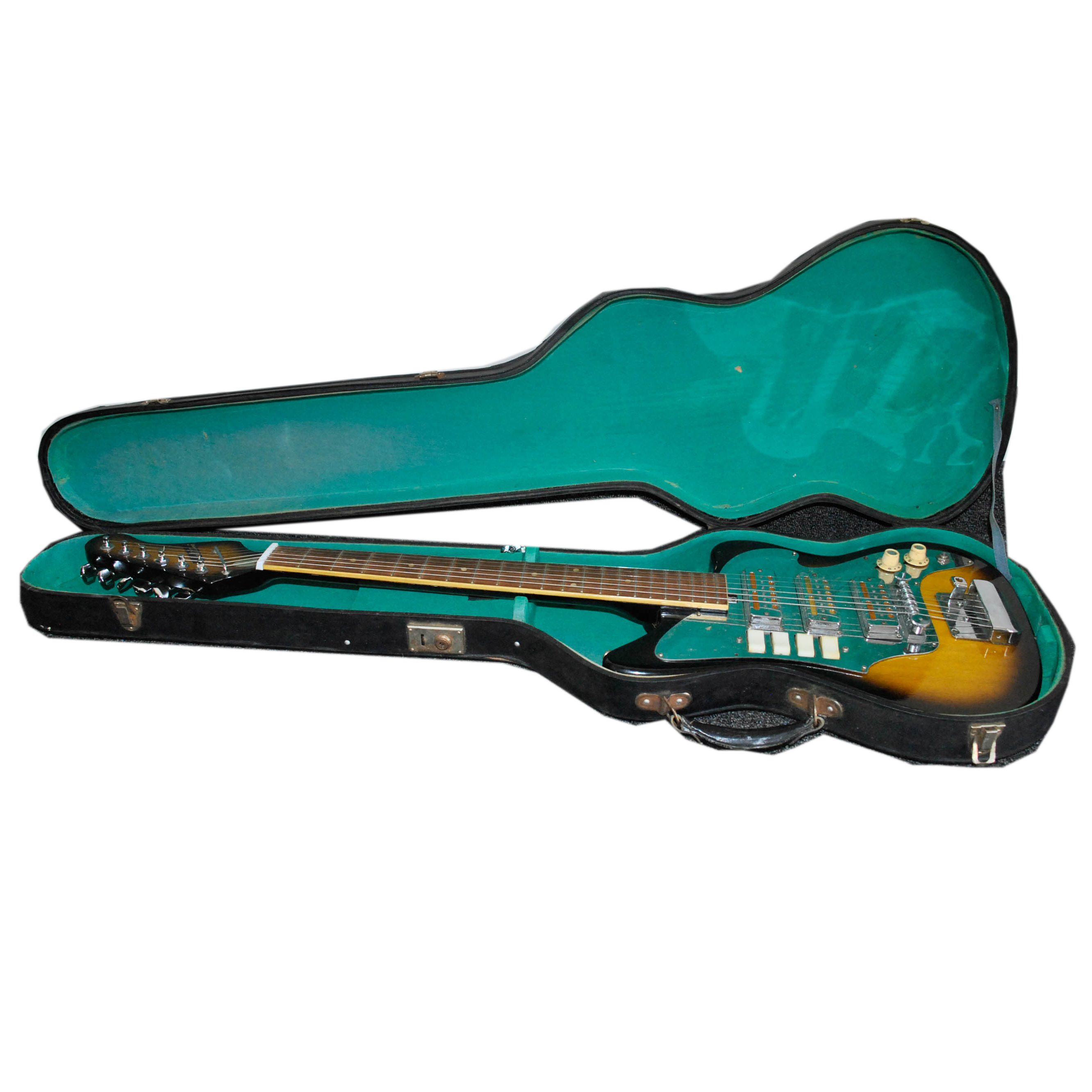 C. 1960s Teisco Audition Electric Guitar and Case