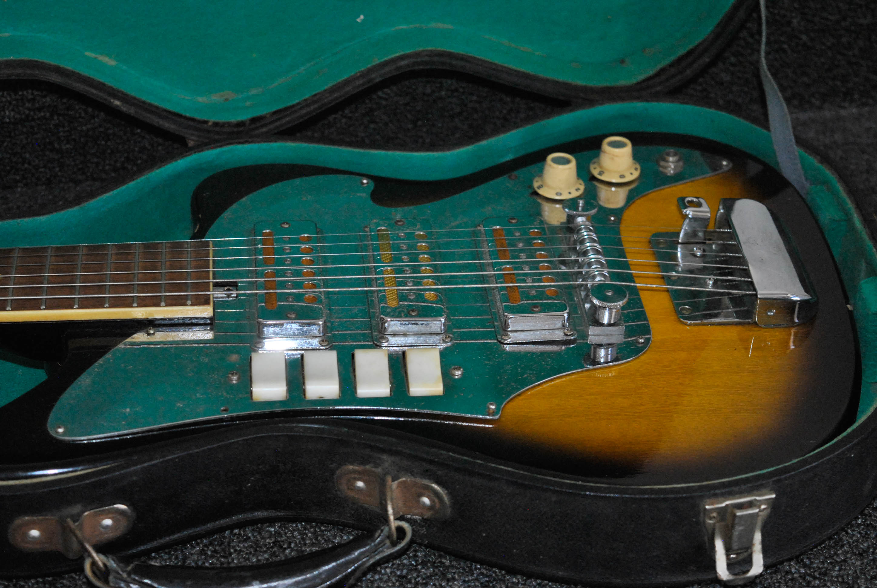 C. 1960s Teisco Audition Electric Guitar and Case