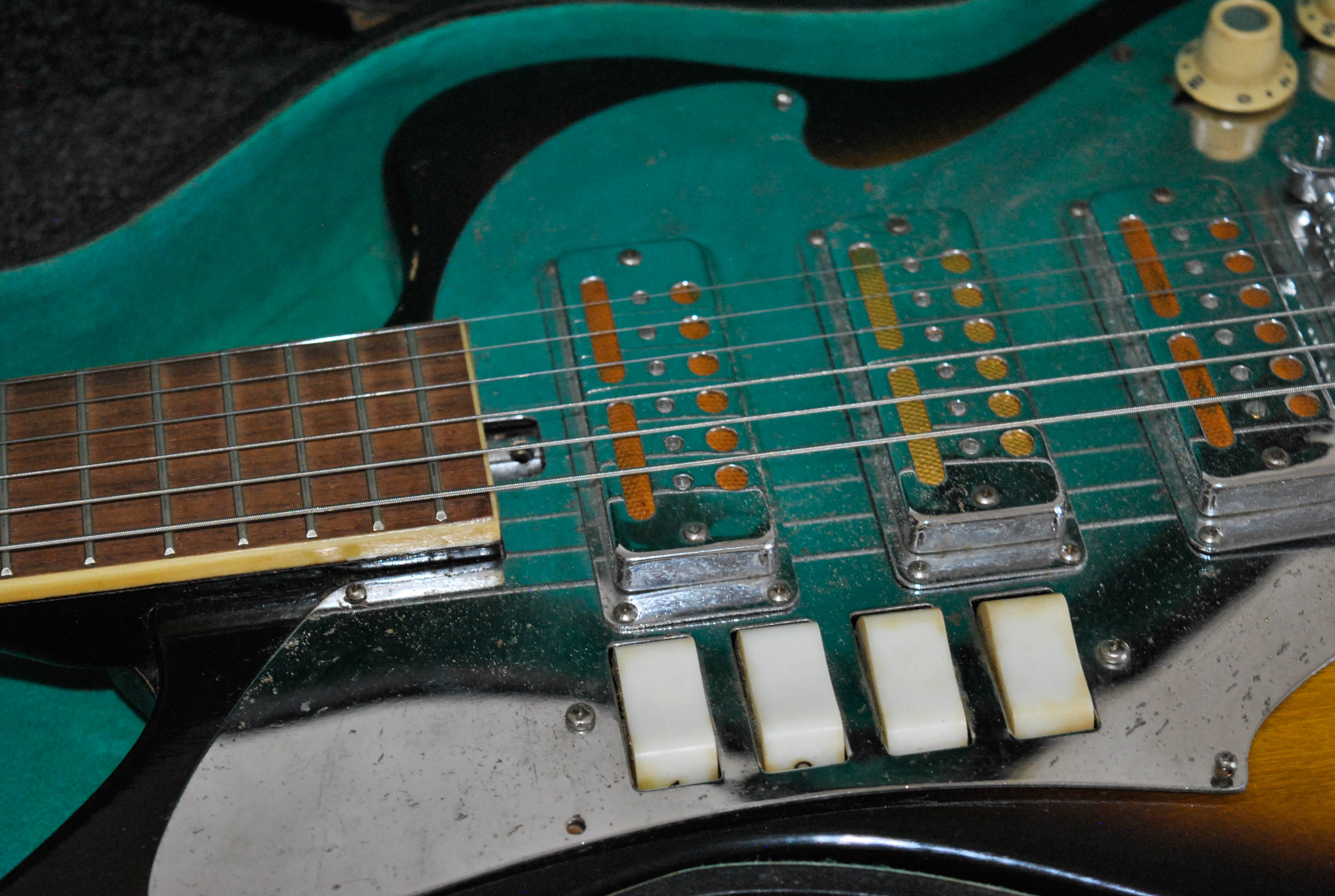 C. 1960s Teisco Audition Electric Guitar and Case