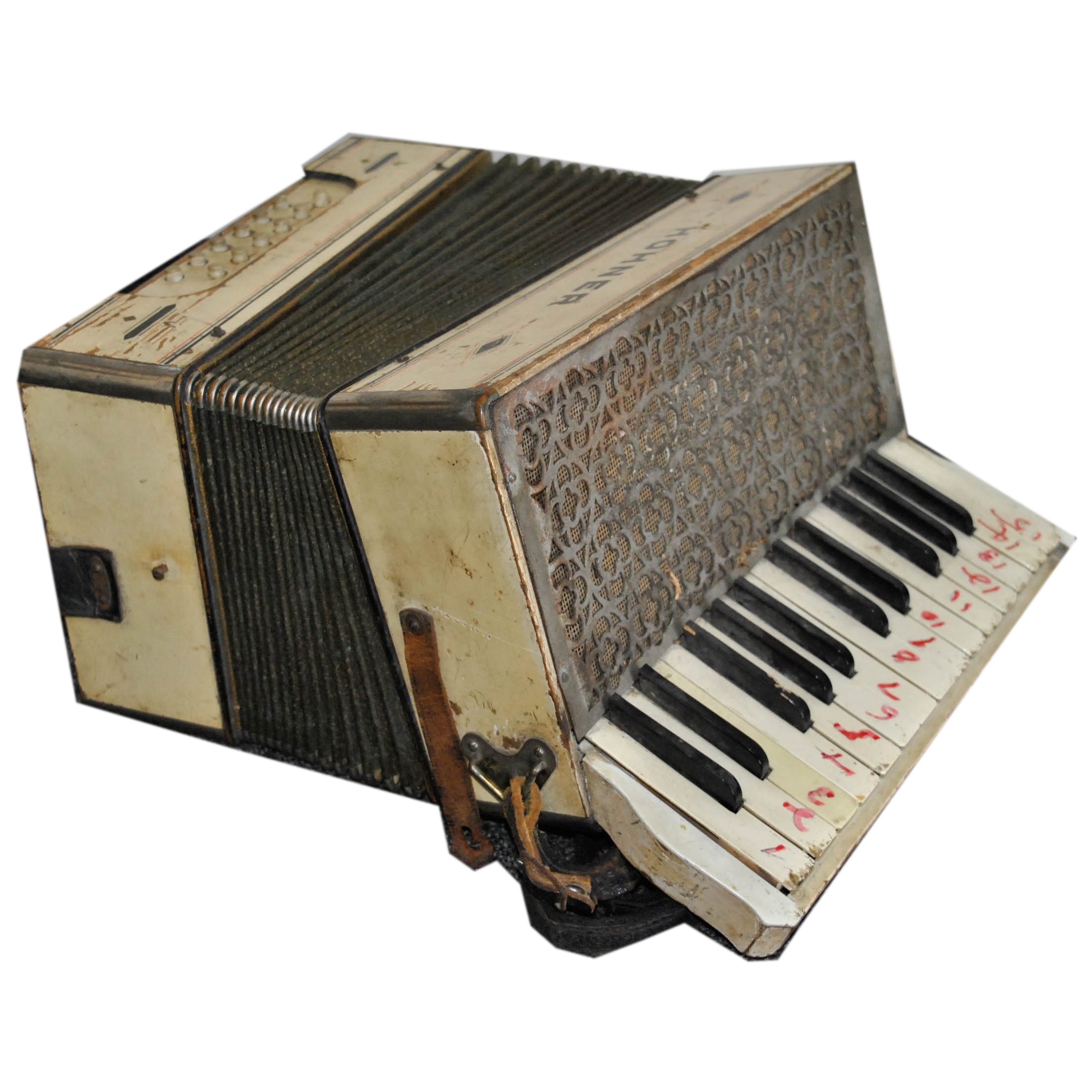 Vintage Hohner 12 Bass Piano Accordion