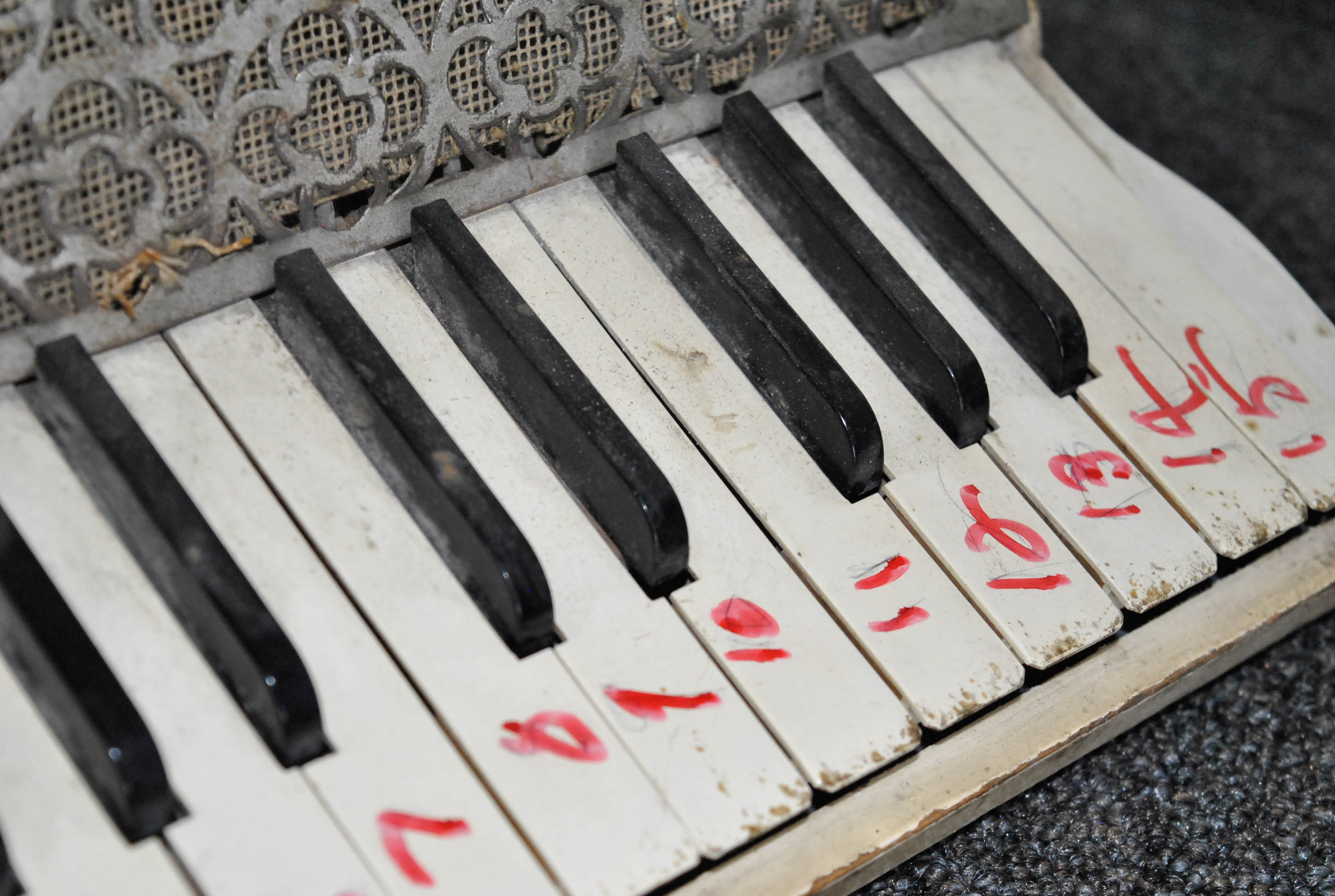 Vintage Hohner 12 Bass Piano Accordion