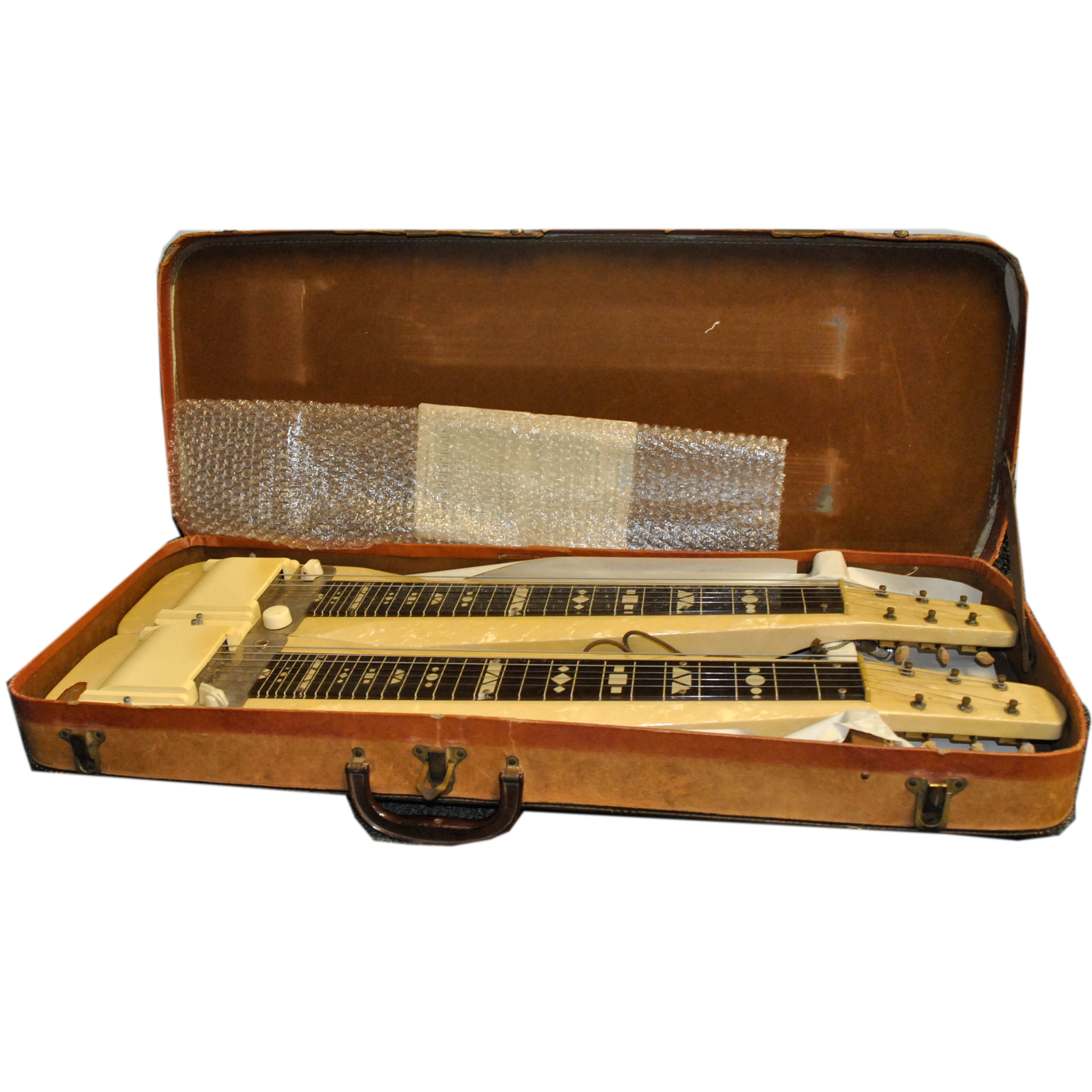 C. 1950s/60s National Supro Double Neck Lap Steel Guitar and Case