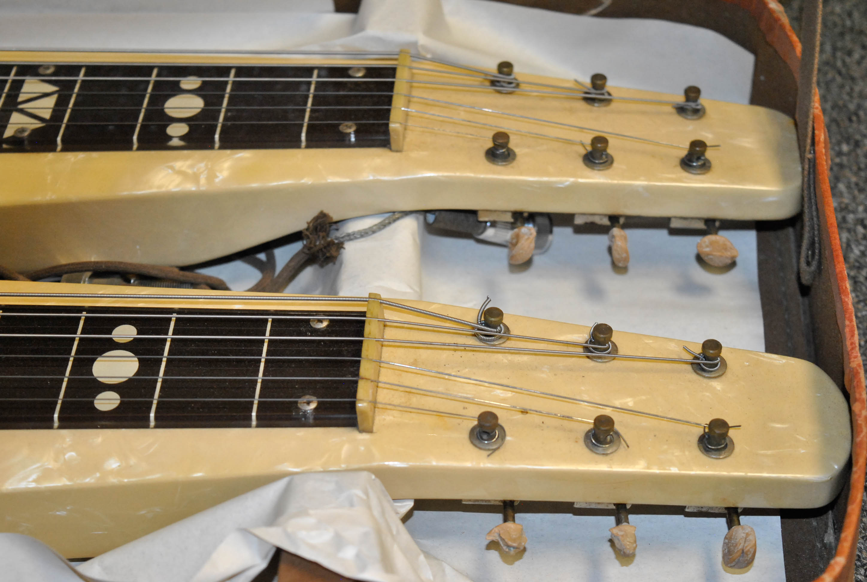 C. 1950s/60s National Supro Double Neck Lap Steel Guitar and Case