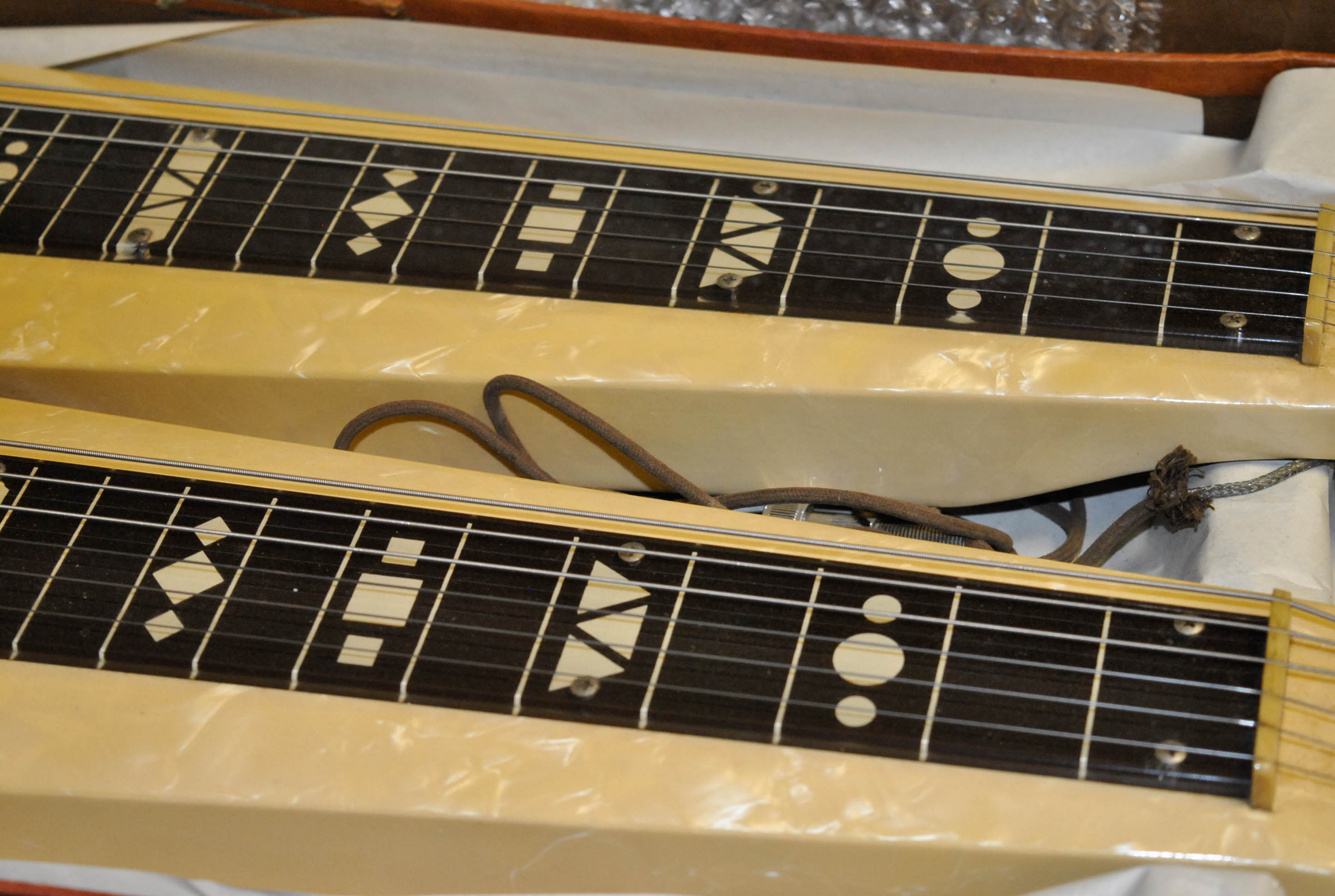 C. 1950s/60s National Supro Double Neck Lap Steel Guitar and Case