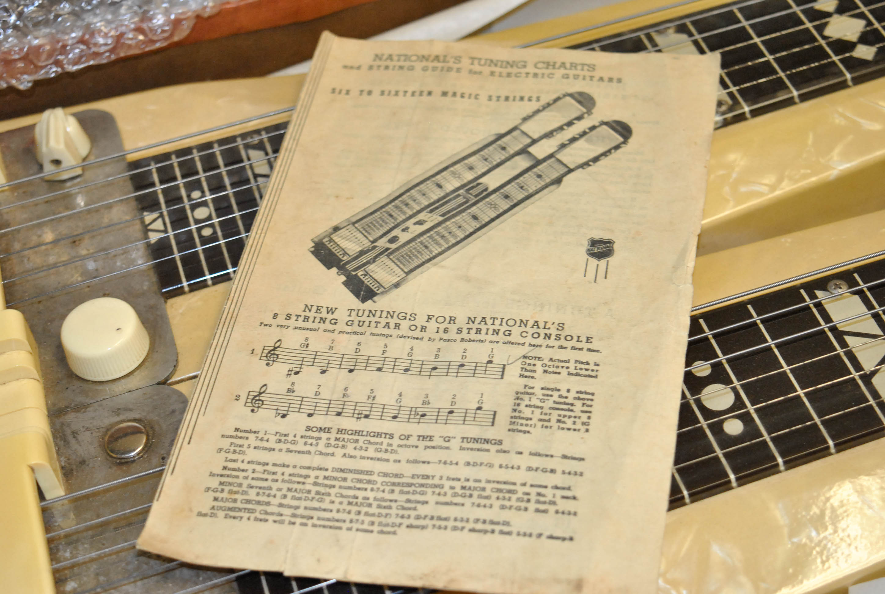 C. 1950s/60s National Supro Double Neck Lap Steel Guitar and Case