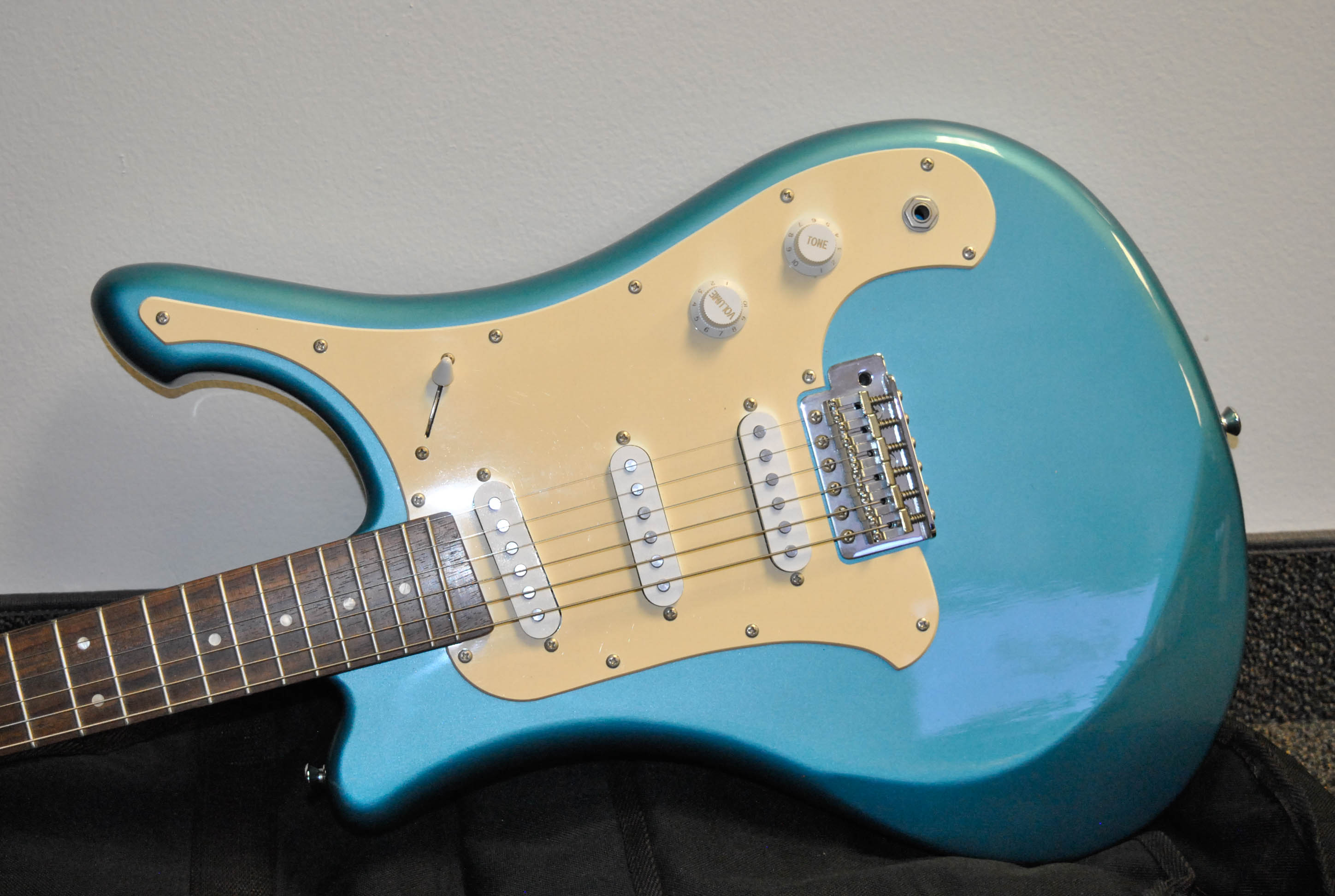 Mid-2000s Yamaha Samurai Surf Style Guitar and Gig Bag