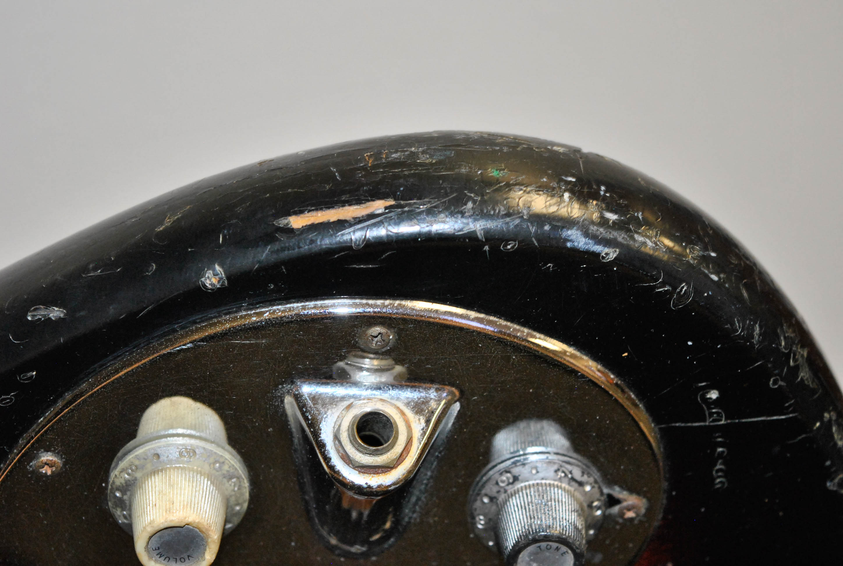 C. 1960s Teisco Electric Bass Guitar and Road Runner Gig Bag