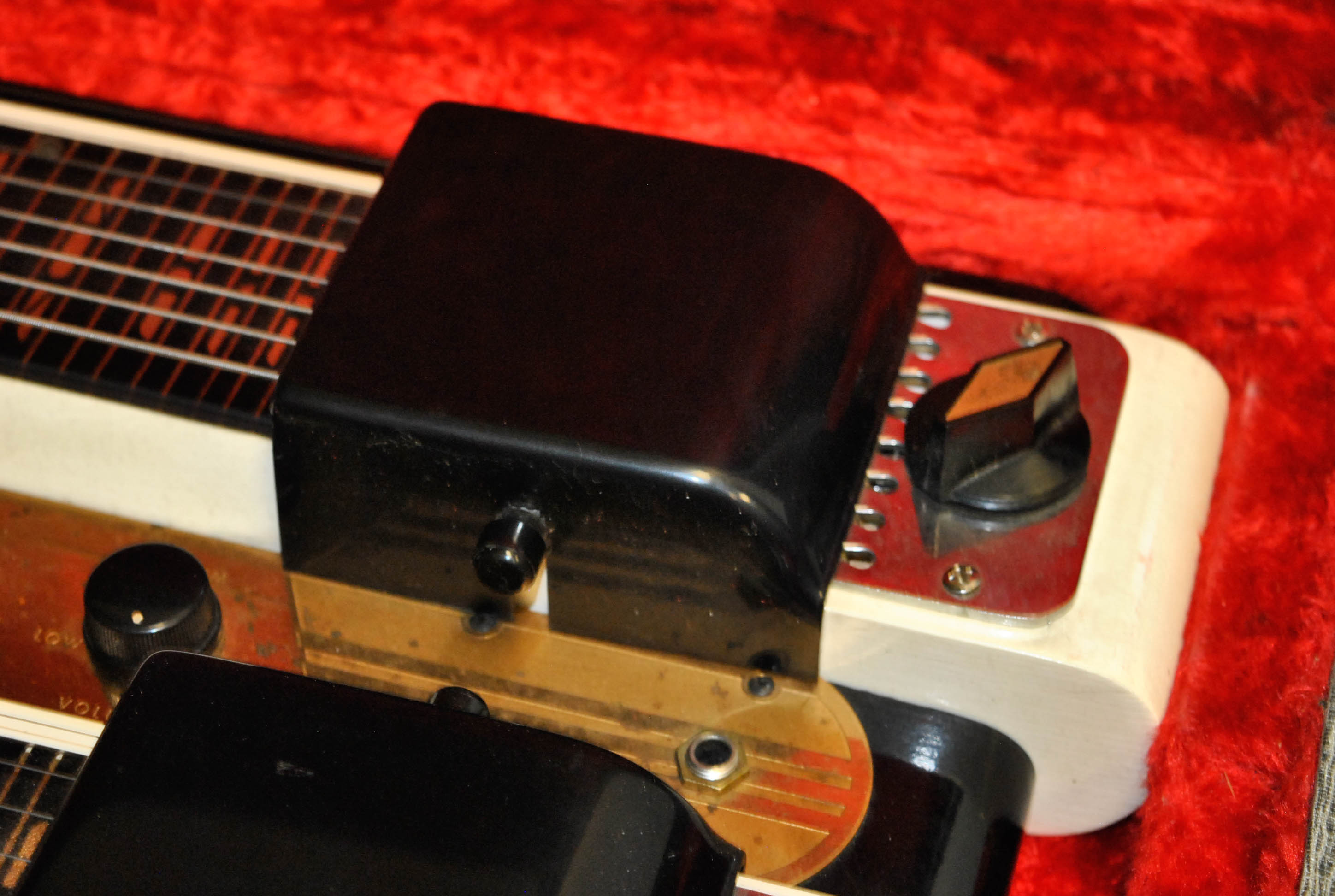 Vintage National Double Neck Lap Steel Electric Guitar With Case