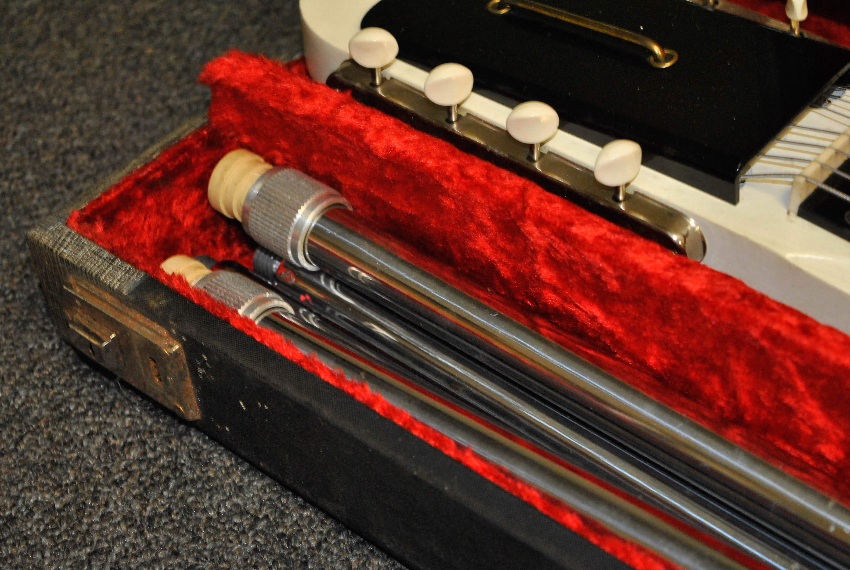 Vintage National Double Neck Lap Steel Electric Guitar With Case