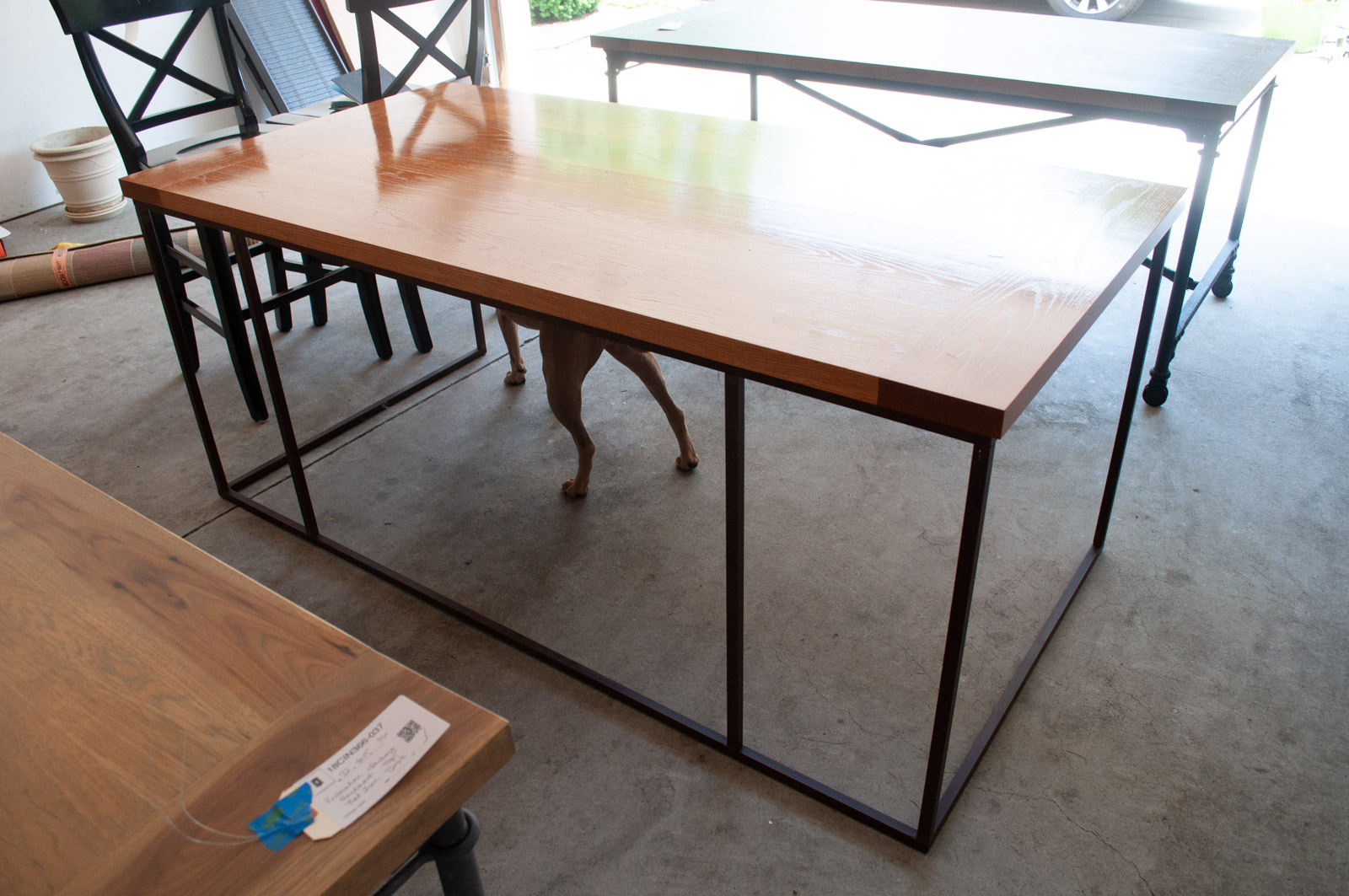 Restoration Hardware Light Oak Writing Desk