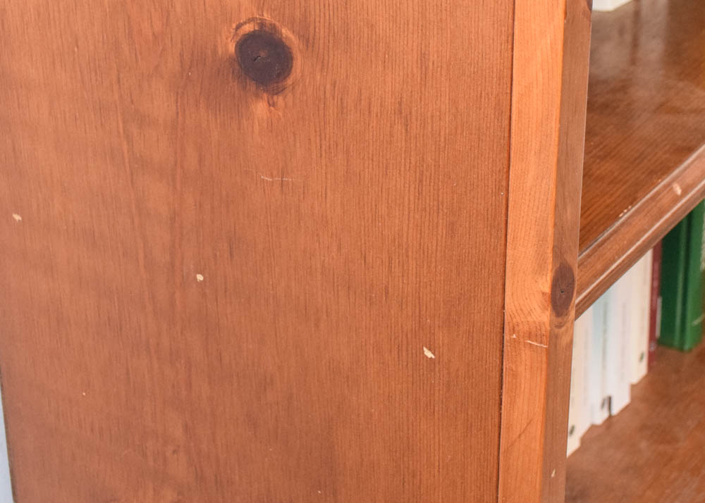 Finished Pine Bookcase