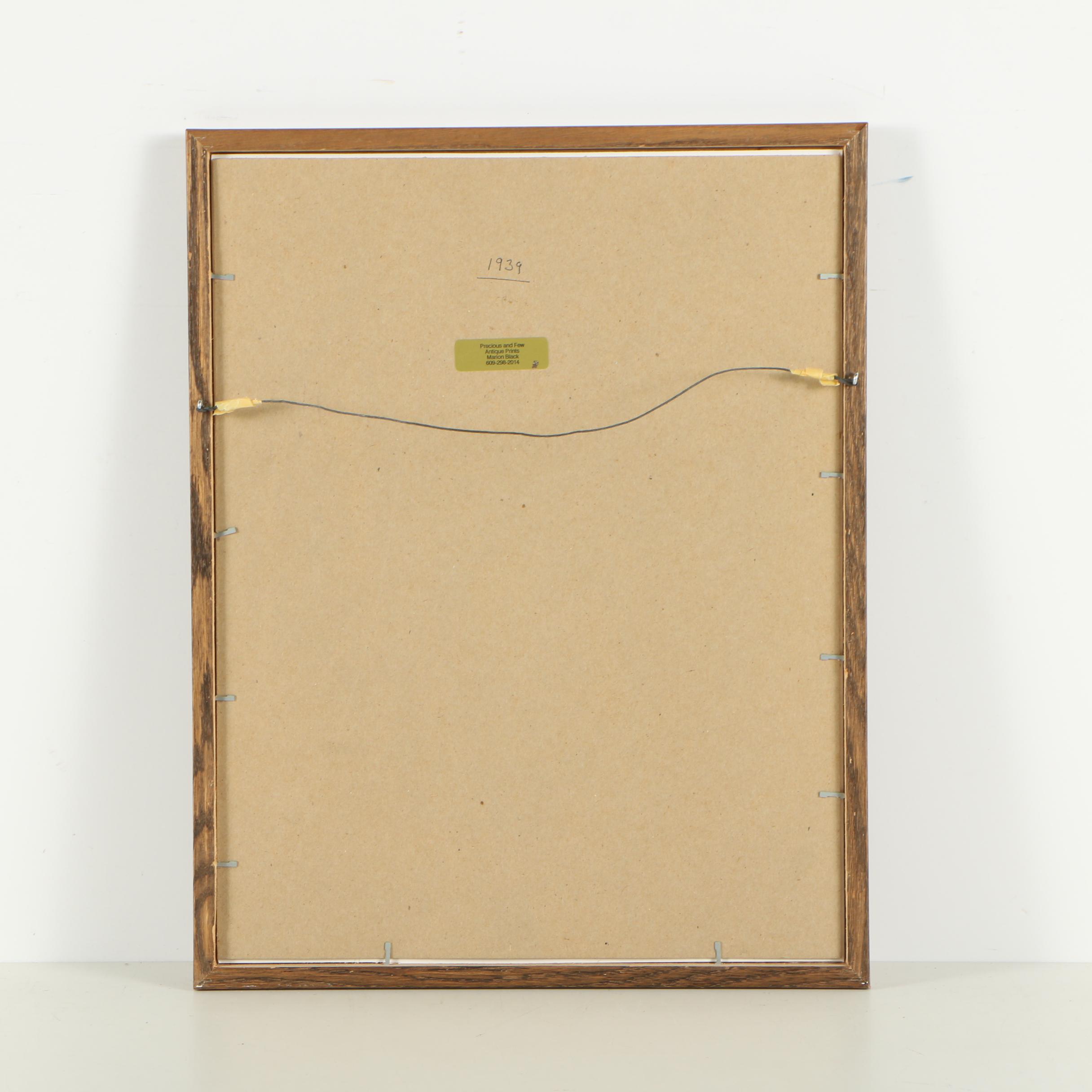 1930s Offset Lithograph of Donald Duck from "Walt Disney's Clock Cleaners"