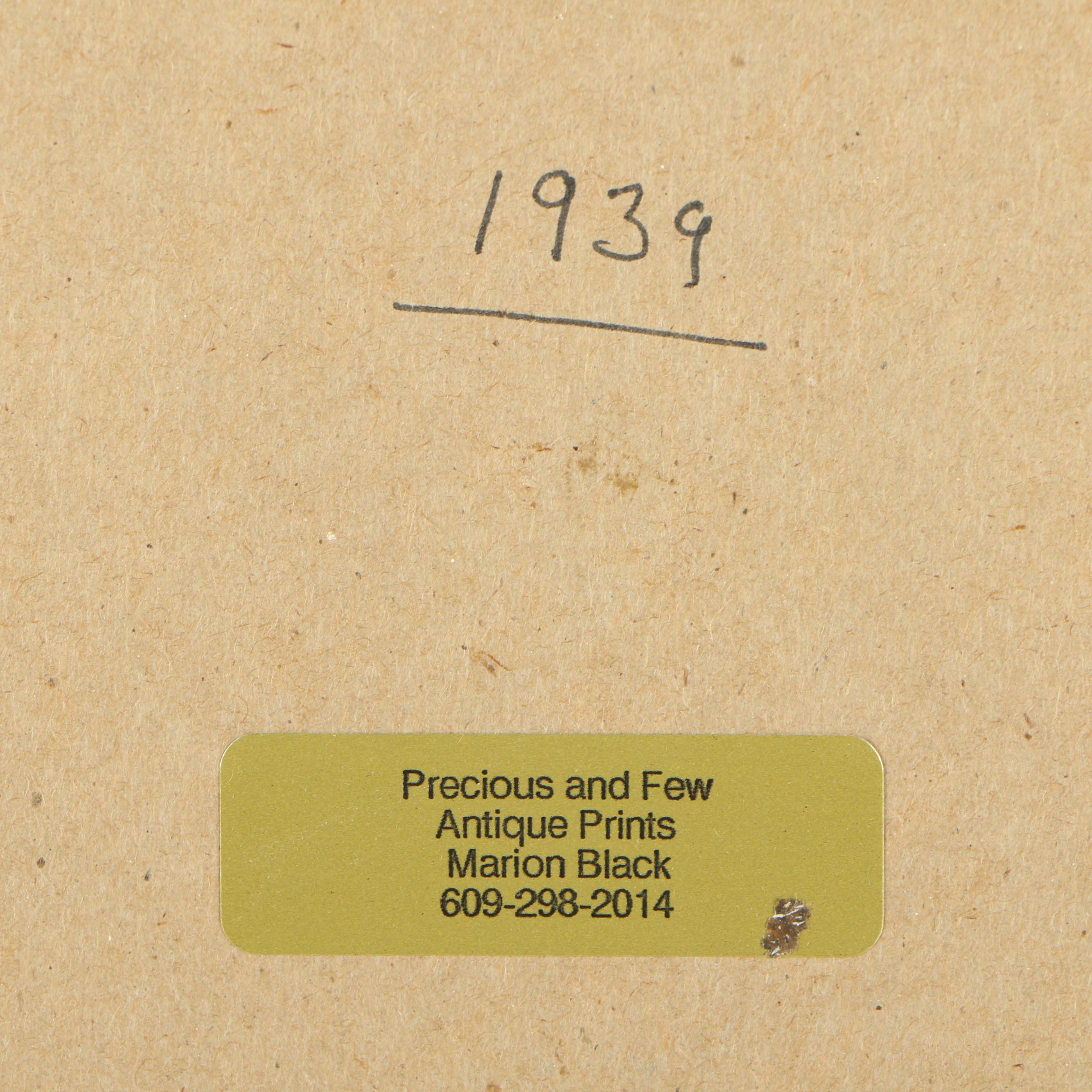 1930s Offset Lithograph of Donald Duck from "Walt Disney's Clock Cleaners"