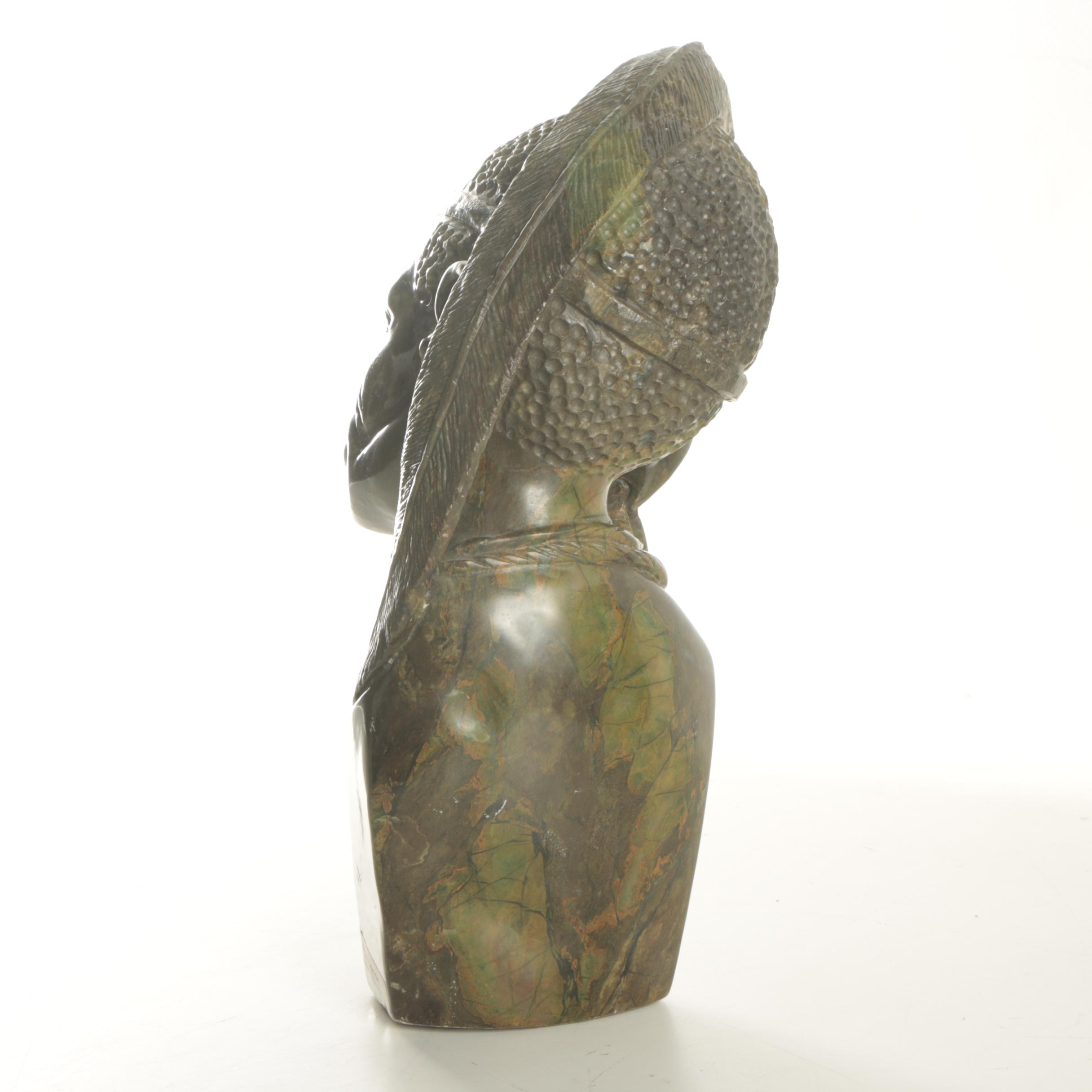 W. Shama Fruit Serpentine Carving