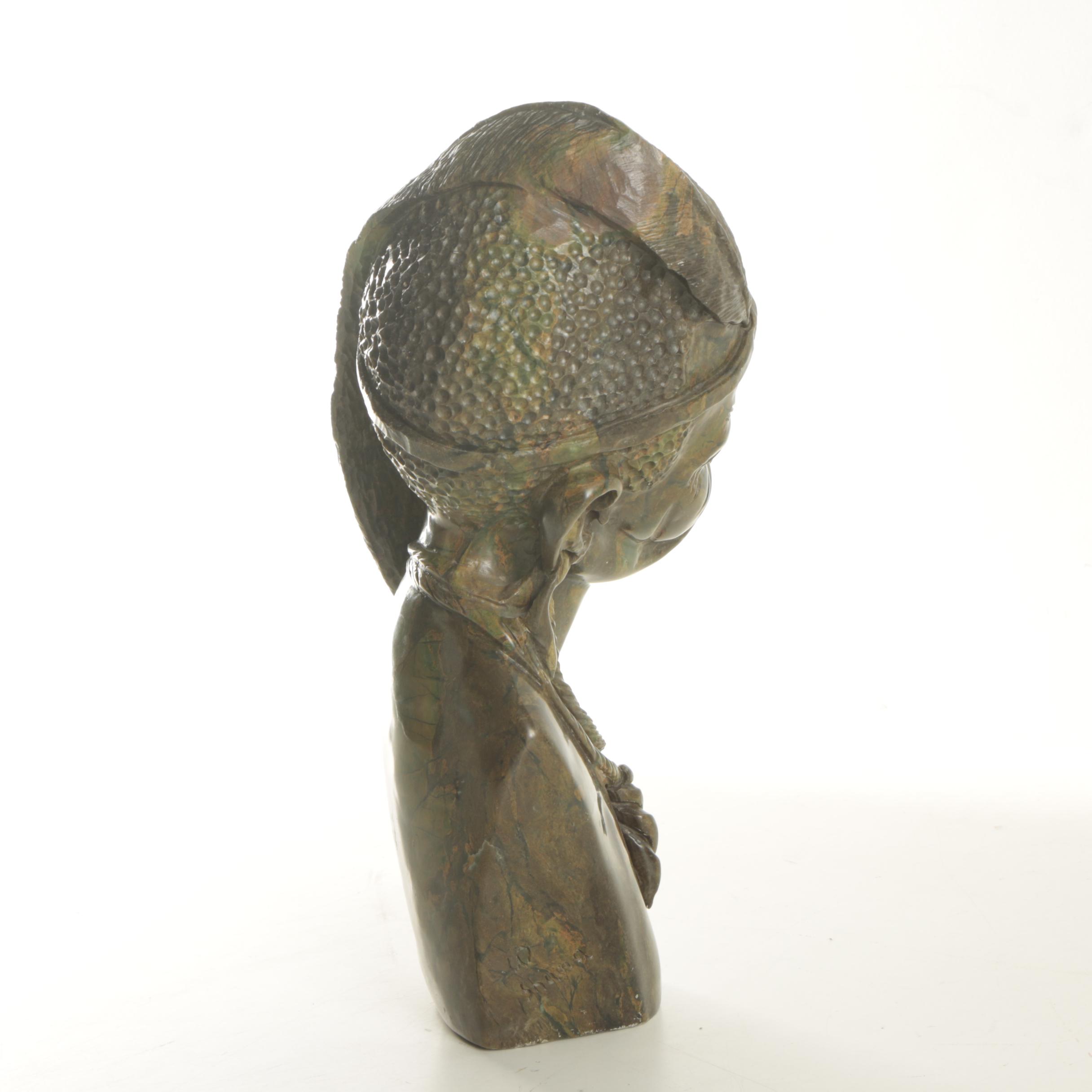 W. Shama Fruit Serpentine Carving