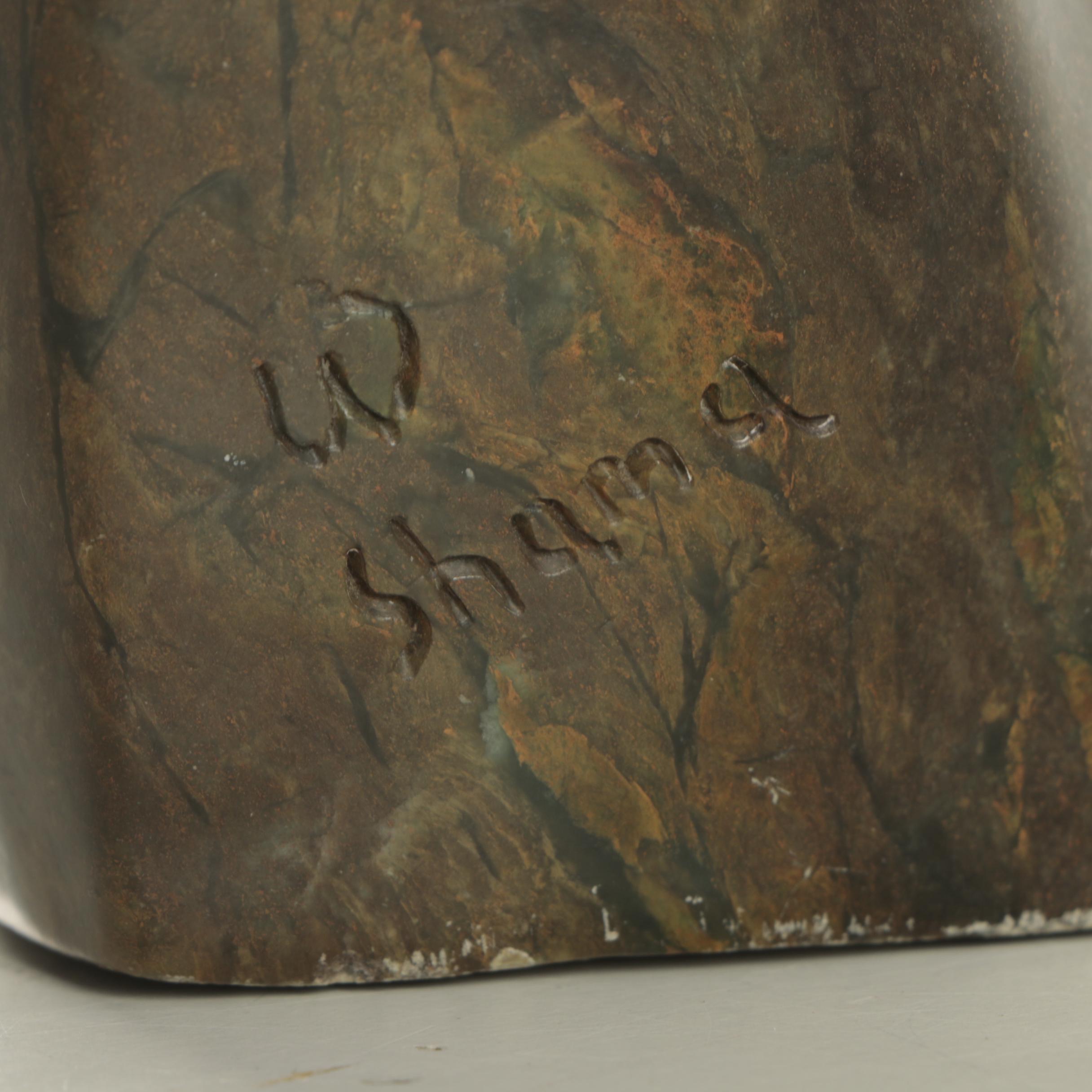 W. Shama Fruit Serpentine Carving