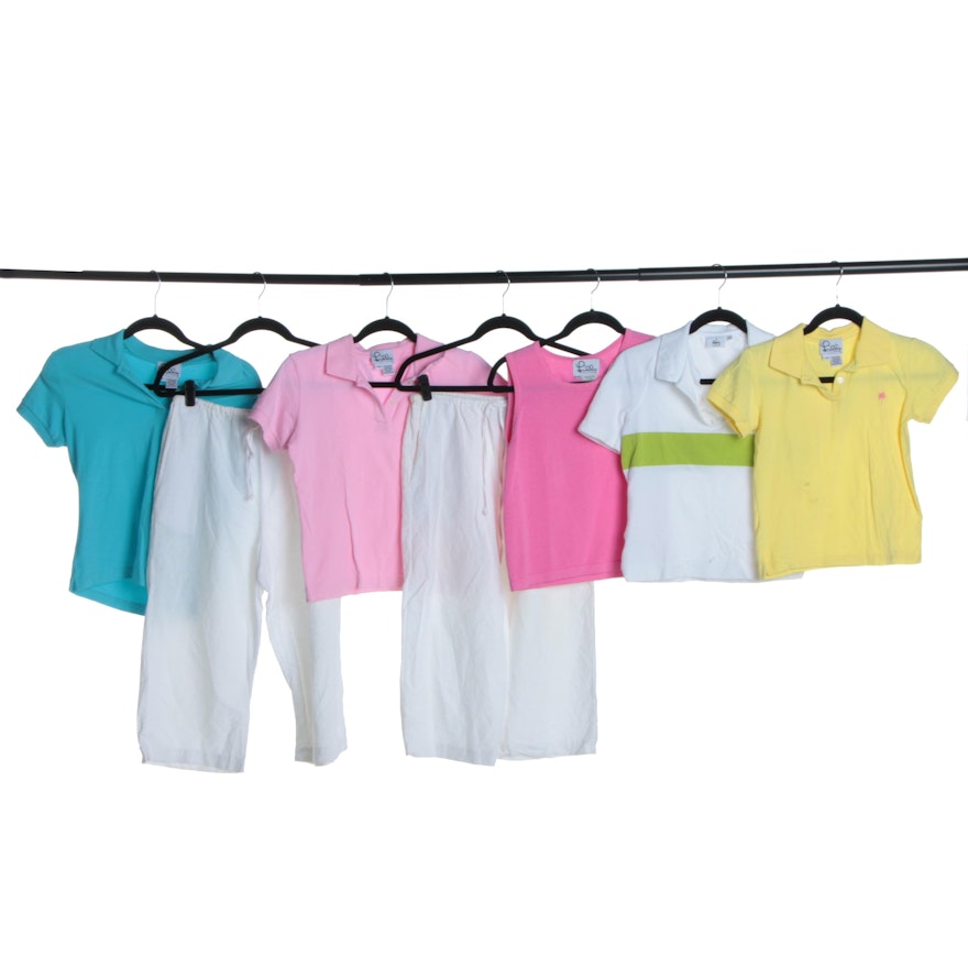 Women's Polo Shirts and Pants Including Lilly Pulitzer and Lacoste