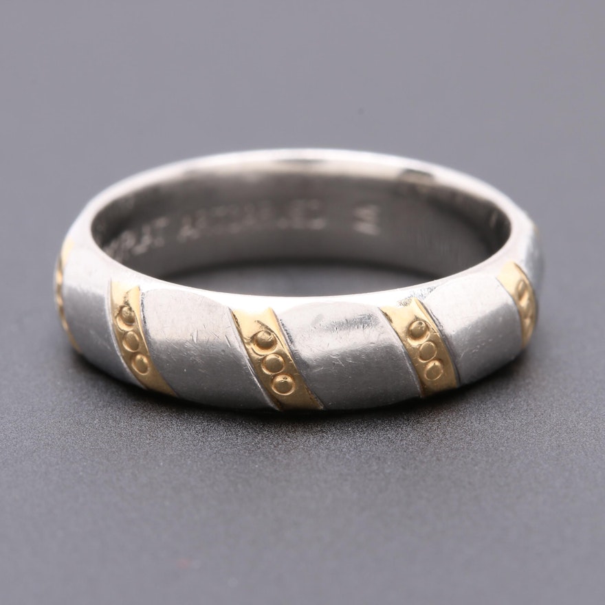 Platinum and 18K Yellow Gold Ring