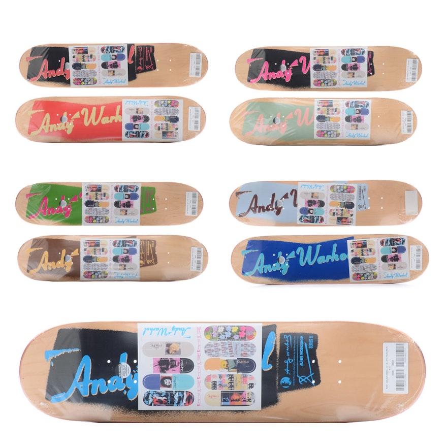 Alien Workshop x Andy Warhol Foundation Complete Series II Skateboard Decks