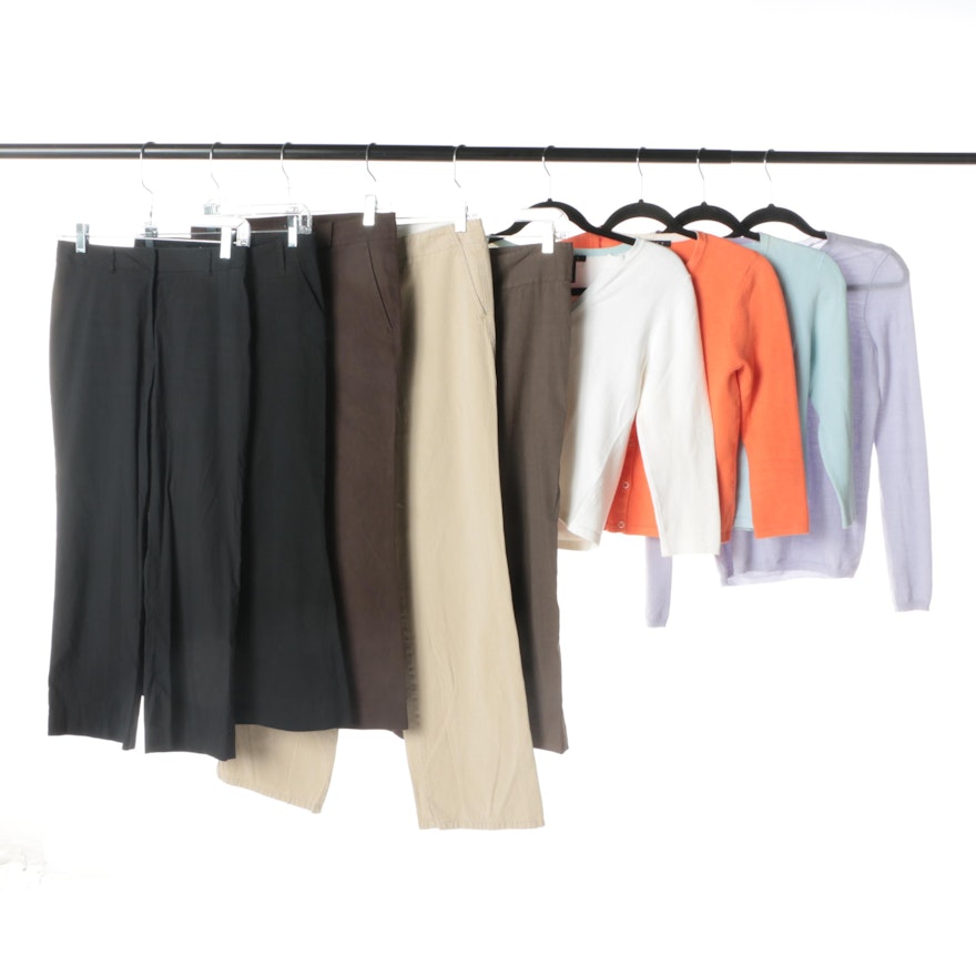 Women's Theory Cardigans, Sweater and Trousers
