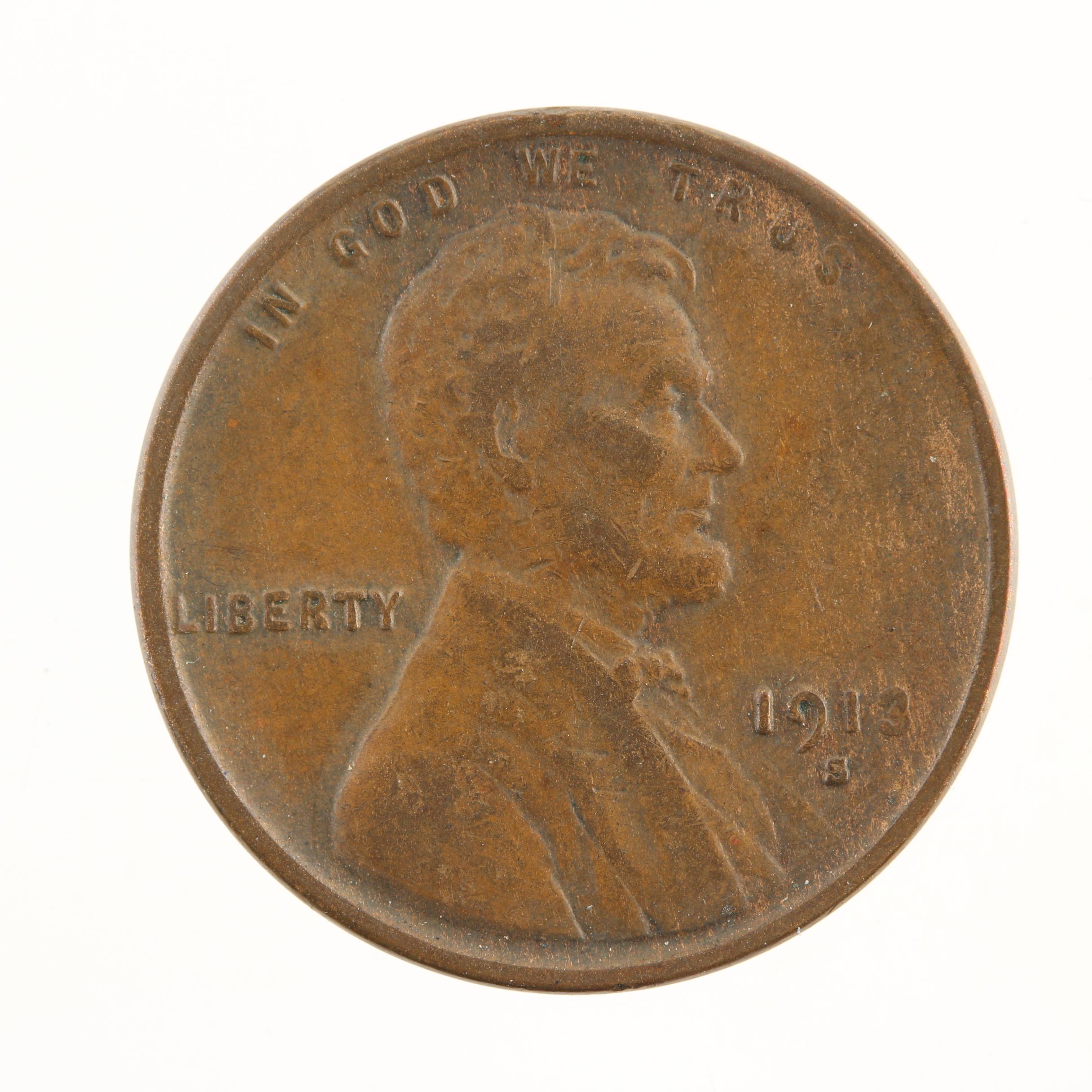 Better Date 1913-S Lincoln Wheat Cent