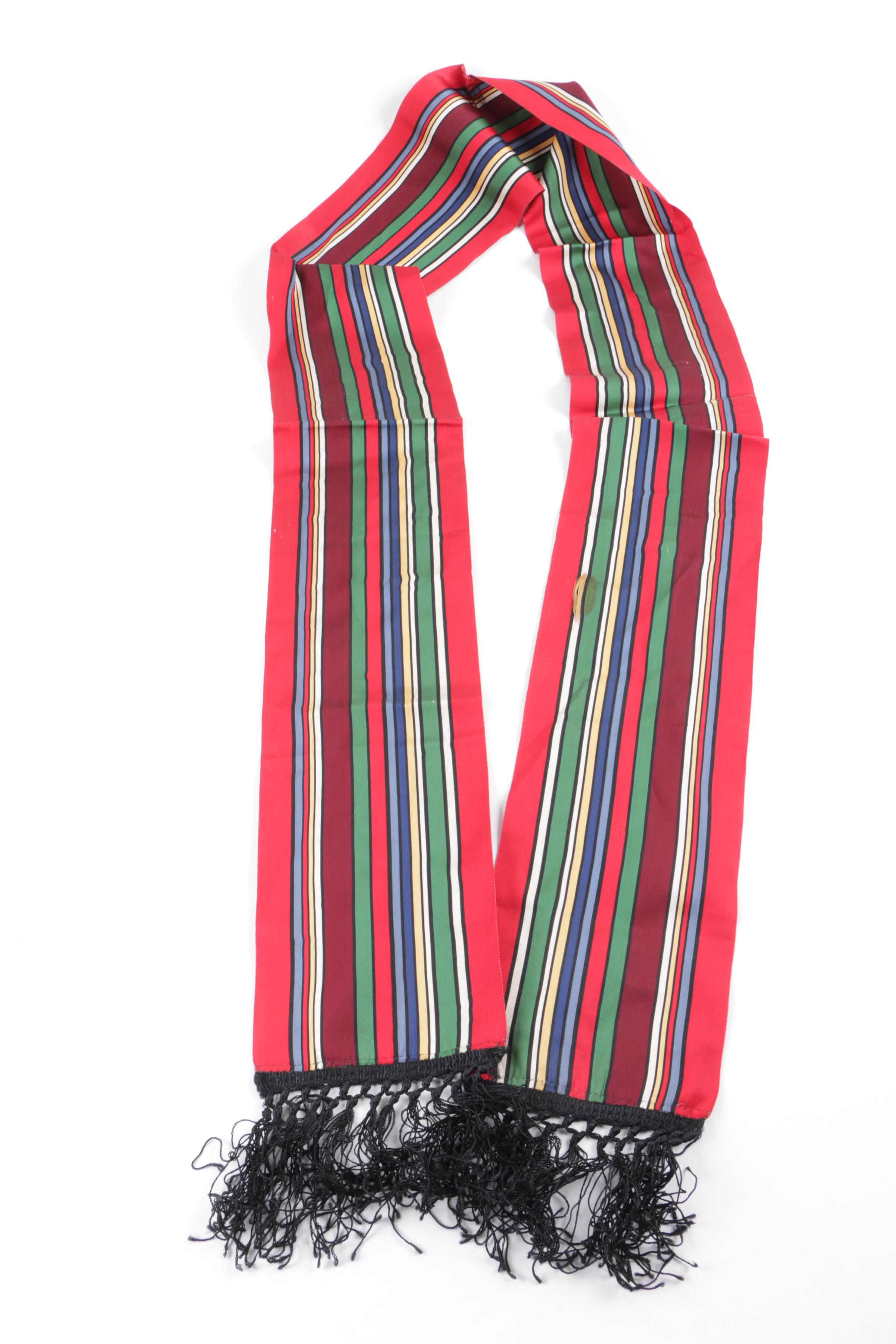 Vintage Solid and Striped Fashion Scarves