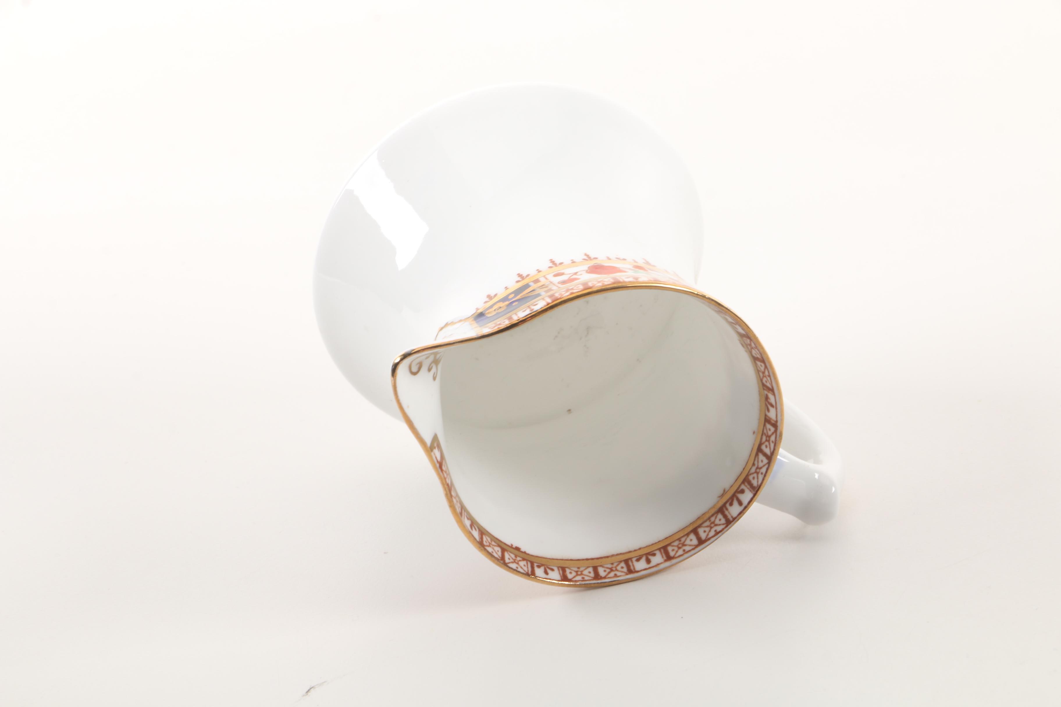 Vintage Royal Stafford Hand-Embellished Bone China Creamer and Sugar ca. 1929-40