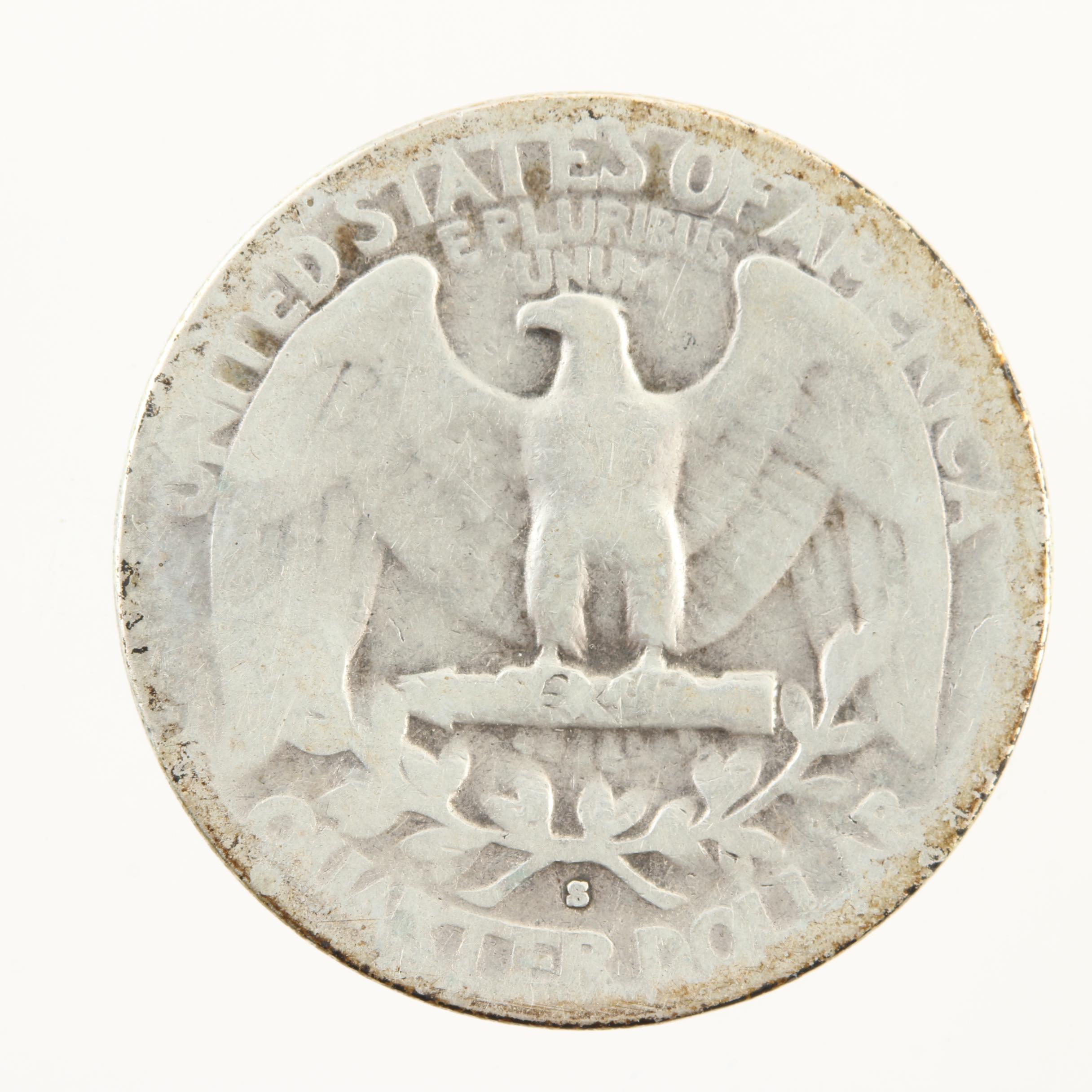 Better Date 1936-S Washington Silver Quarter