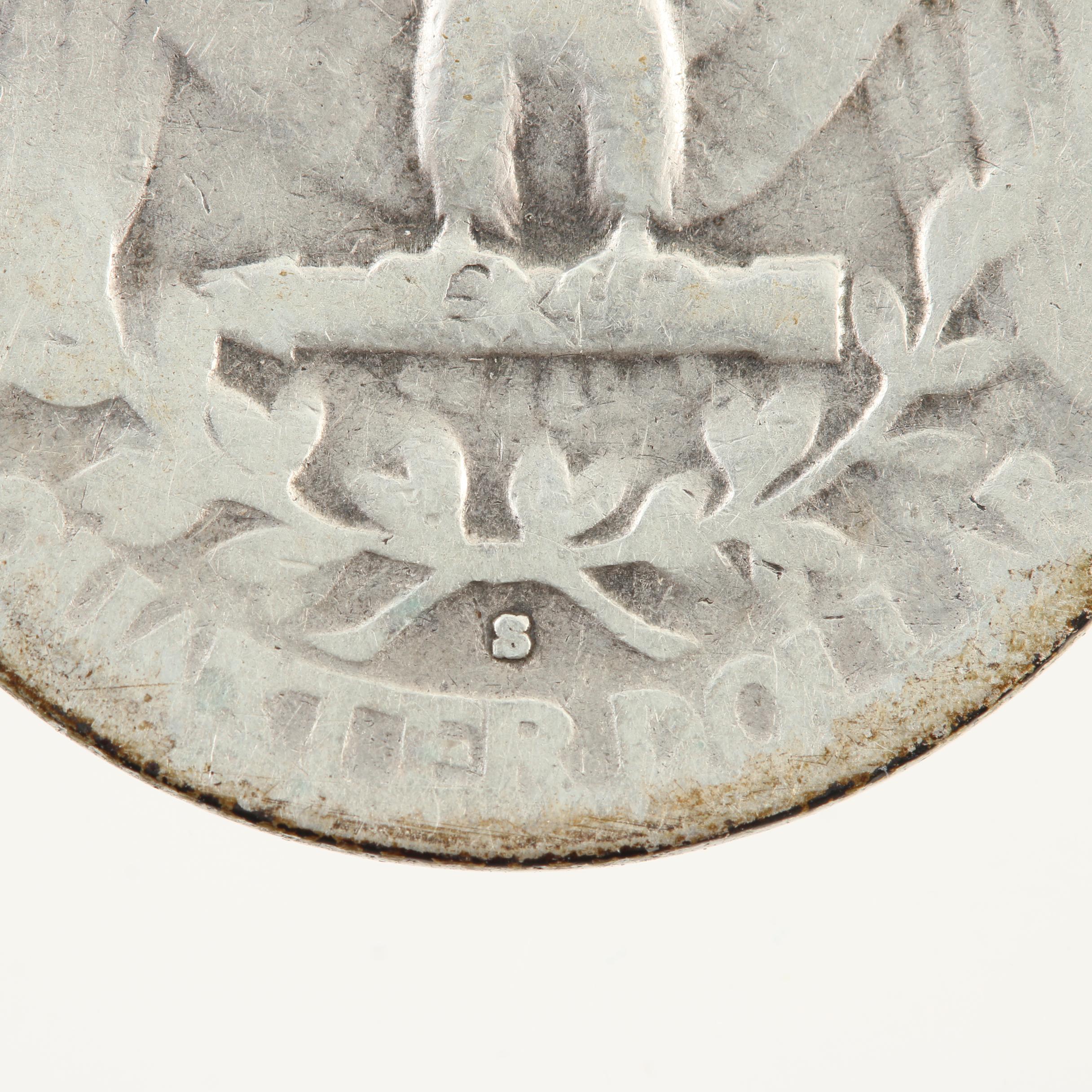 Better Date 1936-S Washington Silver Quarter