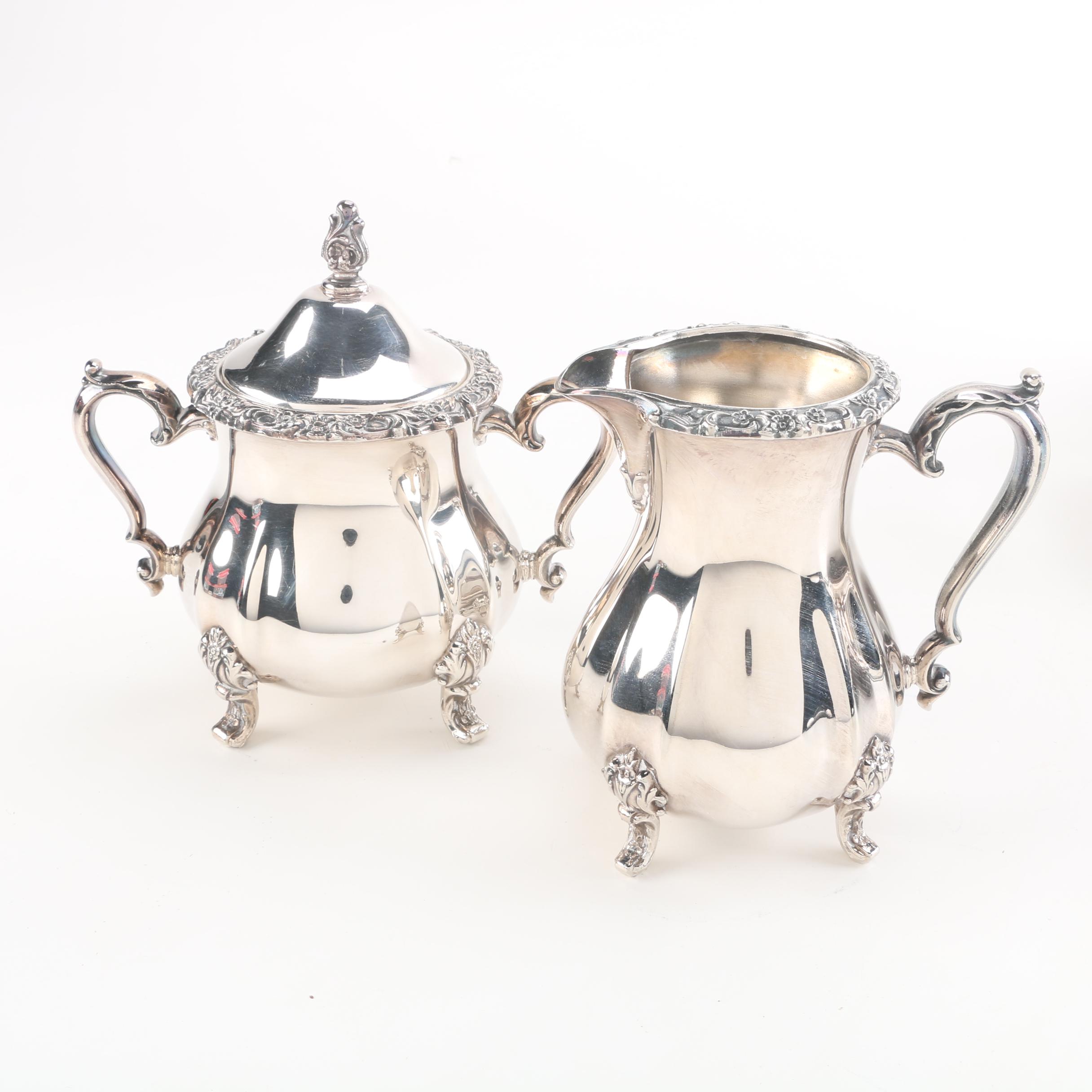 Vintage Webster-Wilcox Silver Plate Tea and Coffee Service Set