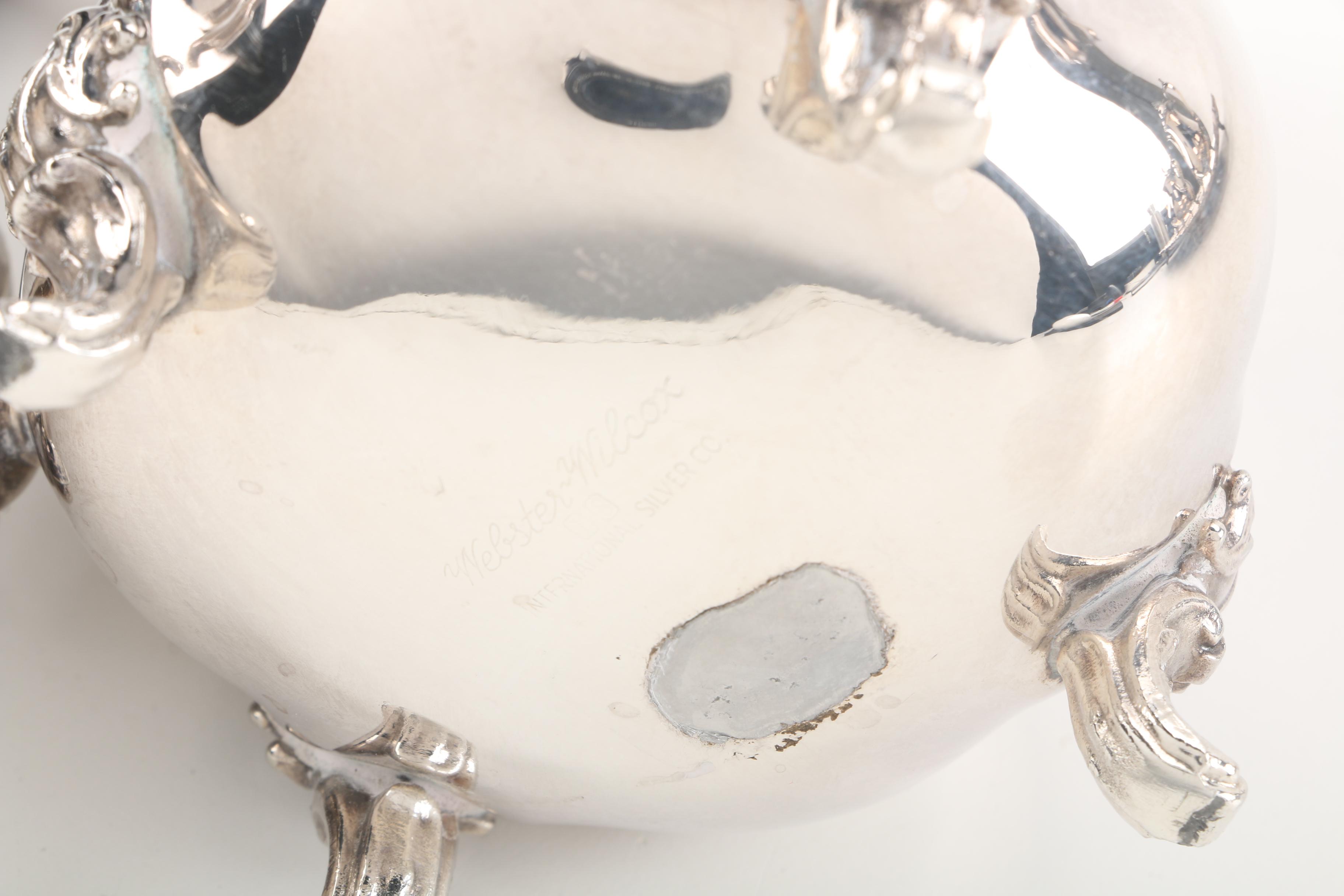 Vintage Webster-Wilcox Silver Plate Tea and Coffee Service Set