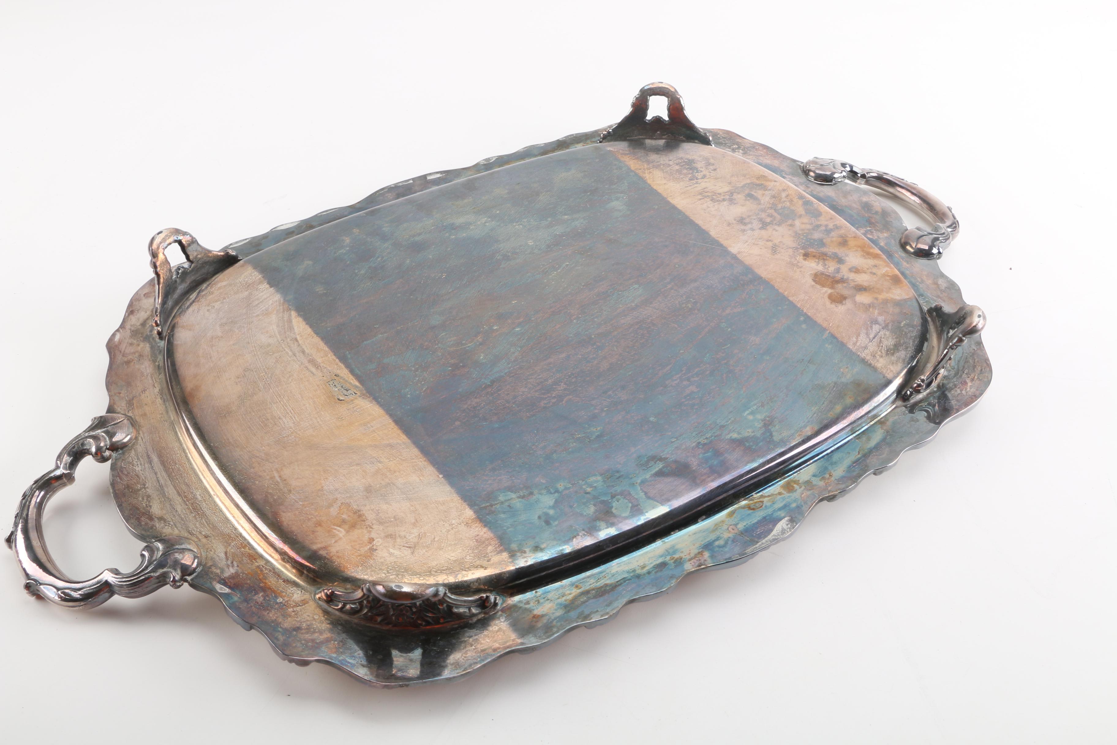 Vintage Webster-Wilcox Silver Plate Tea and Coffee Service Set