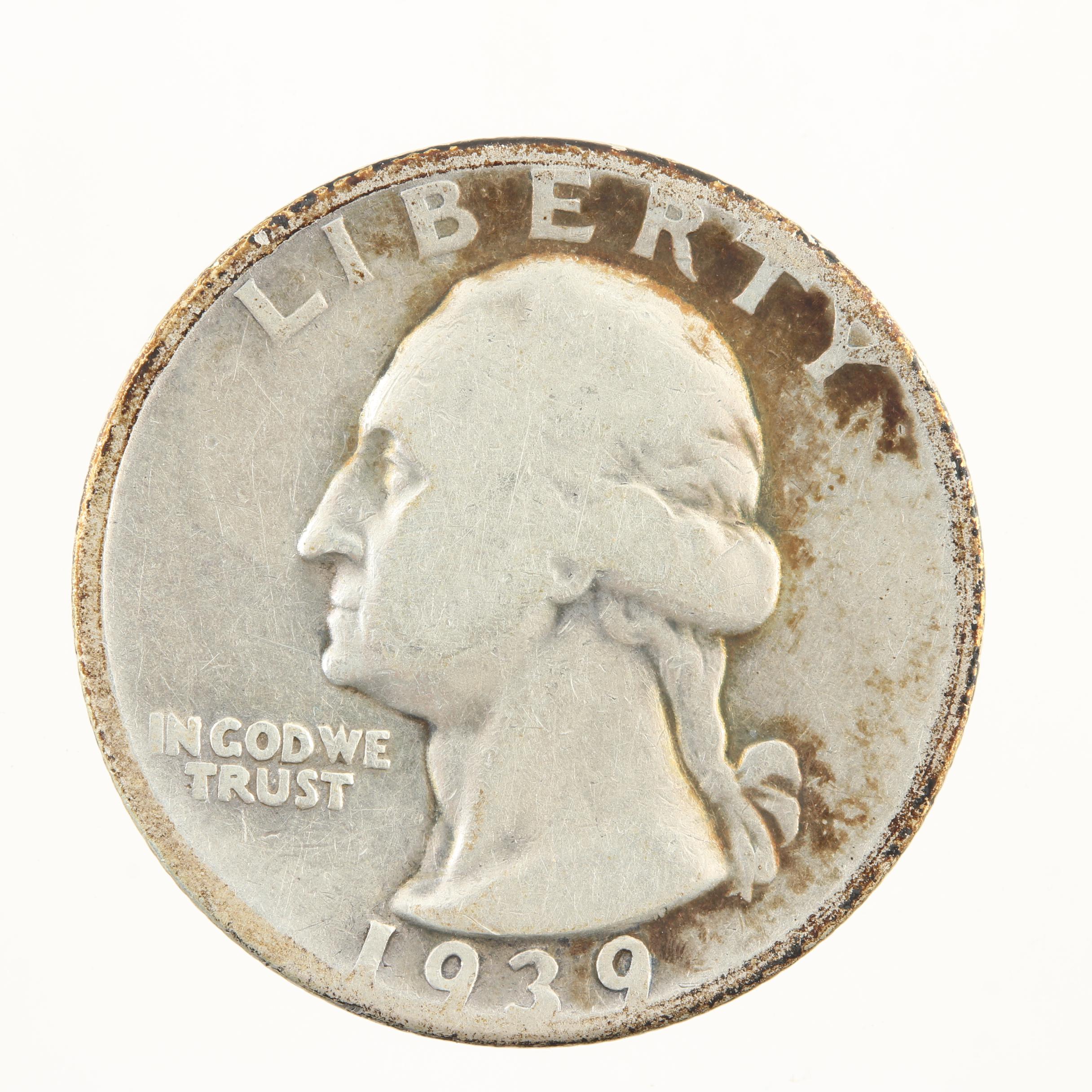 Better Dates 1939-D and 1939-S Washington Silver Quarters