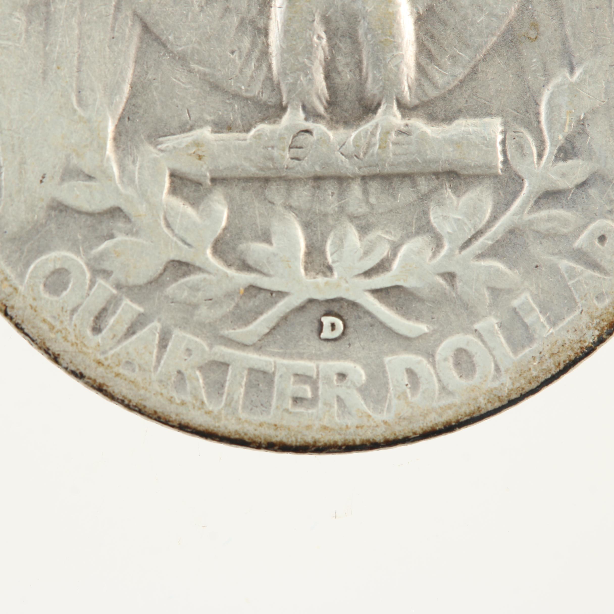 Better Dates 1939-D and 1939-S Washington Silver Quarters