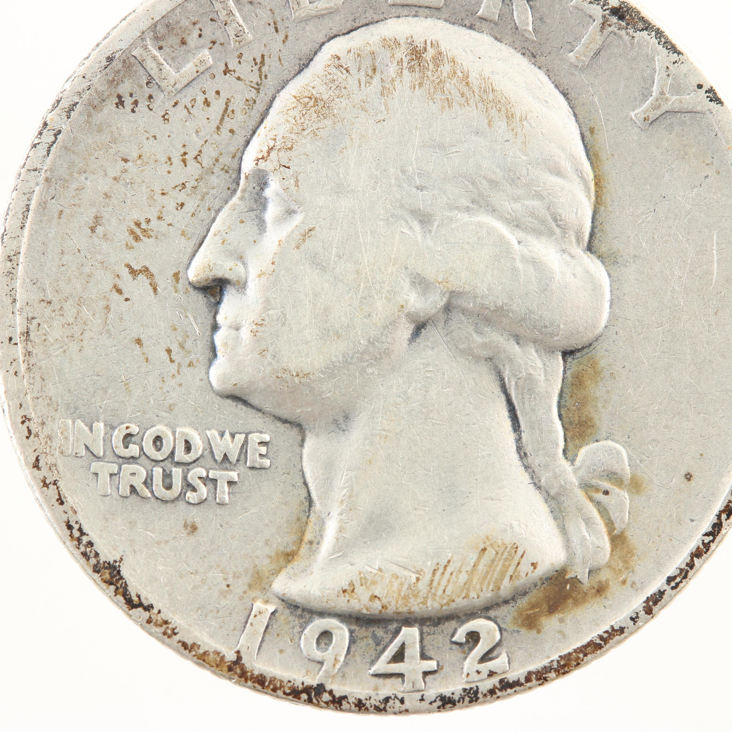 Better Dates 1942-S and 1949 Washington Silver Quarters