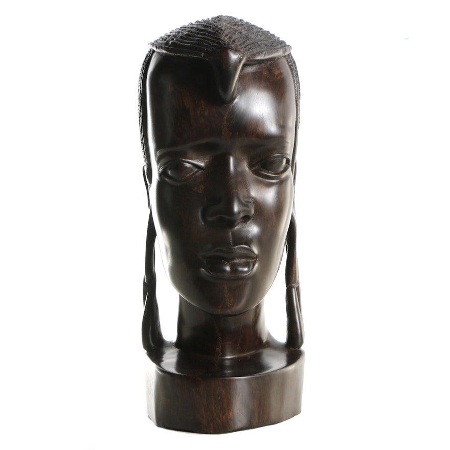 Maasai Style Wood Bust