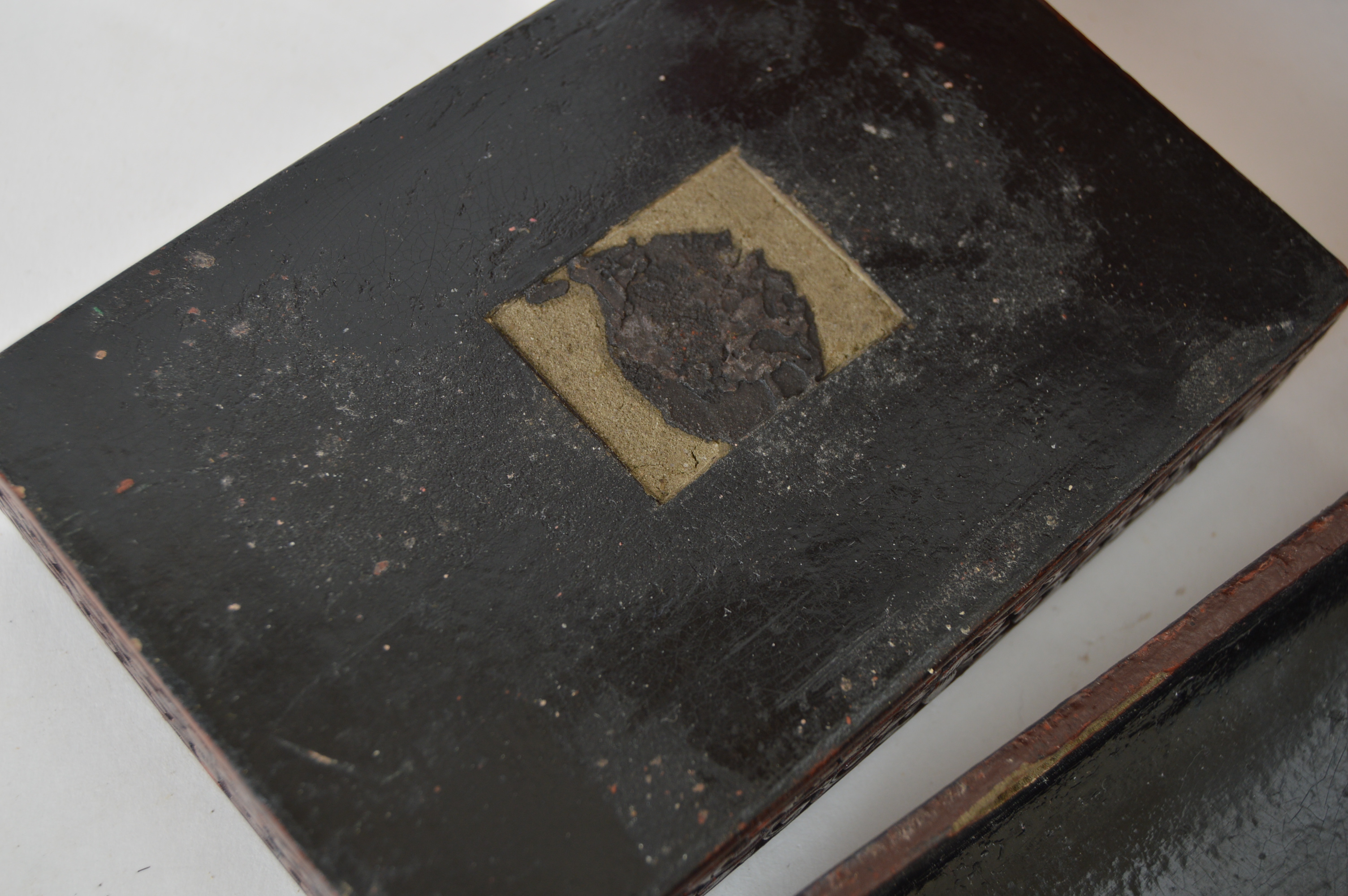 Japanese Stacked Lacquerware Box and Chinese Cinnabar Carved Boxes