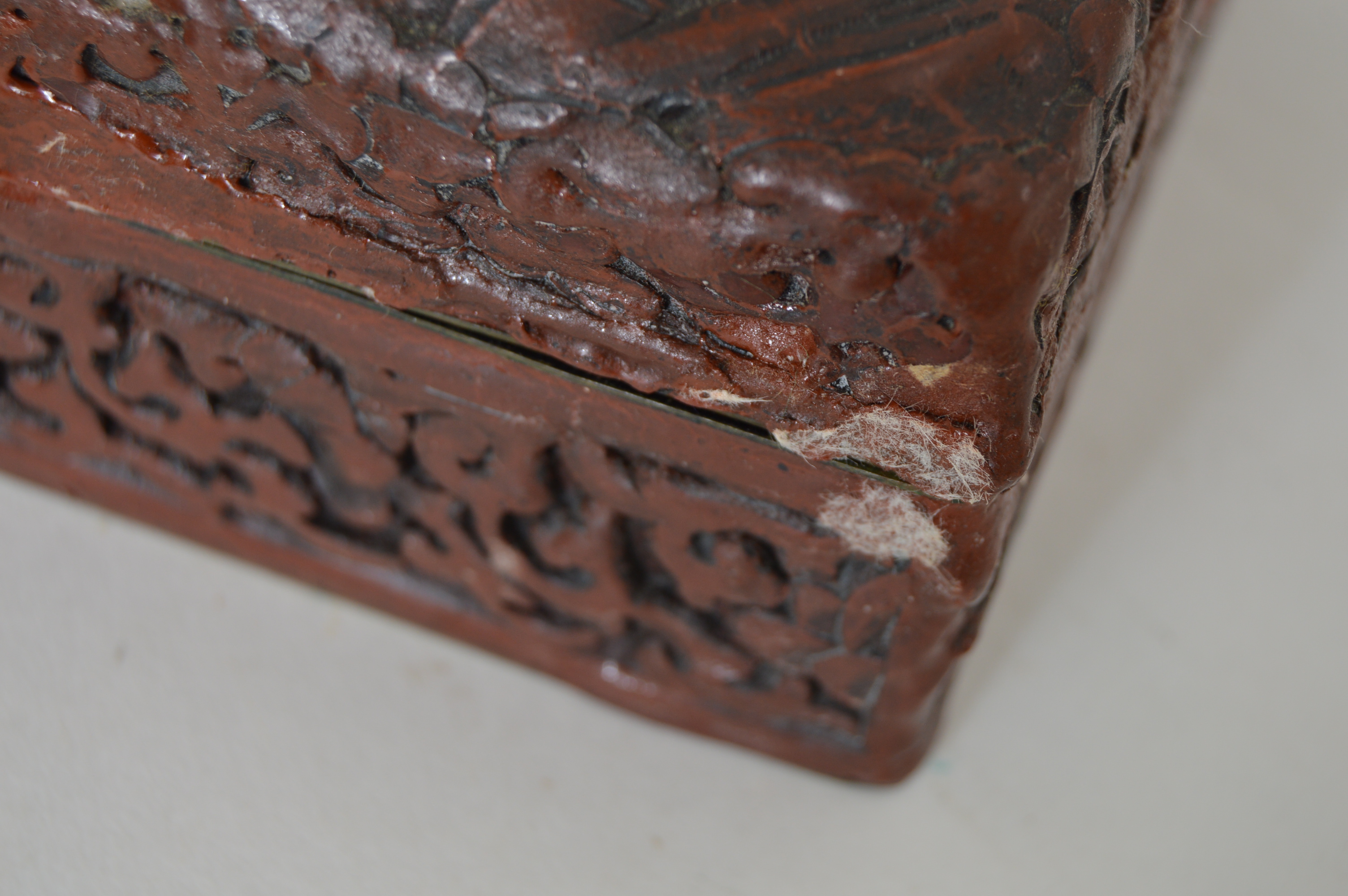 Japanese Stacked Lacquerware Box and Chinese Cinnabar Carved Boxes