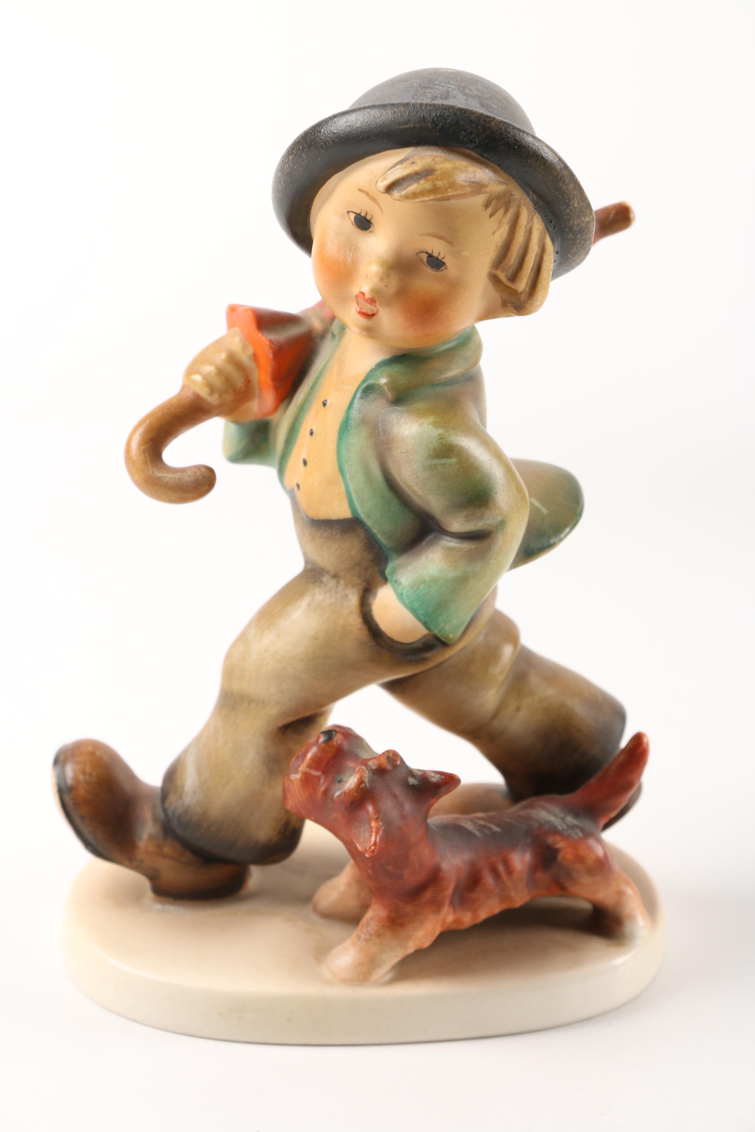 Vintage Hummel "Confidentially", "Strolling Along", "Little Scholar" Figurines