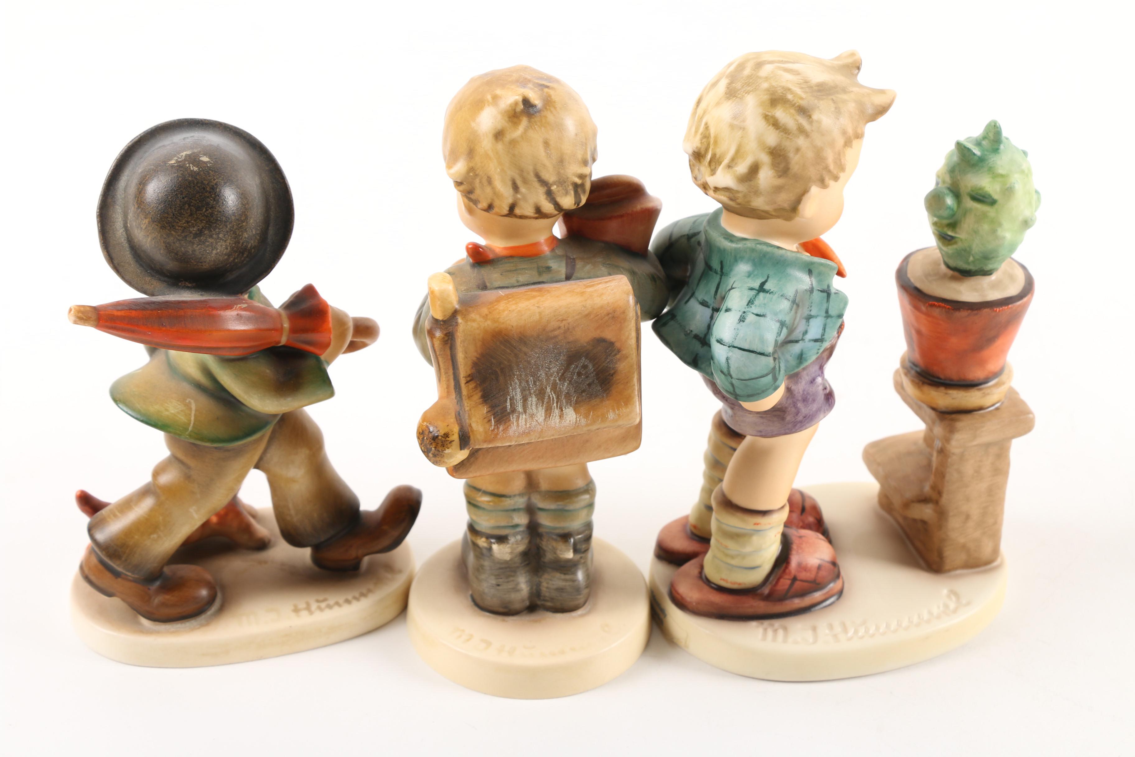Vintage Hummel "Confidentially", "Strolling Along", "Little Scholar" Figurines