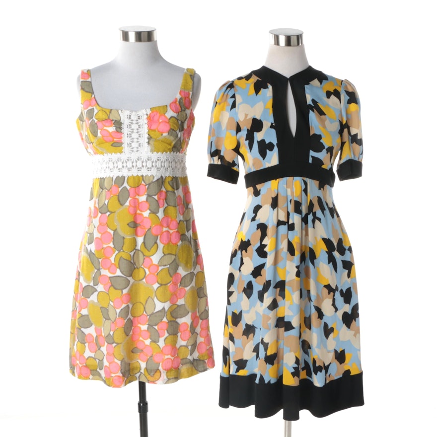 Women's Diane von Furstenberg and Milly Floral Print Dresses