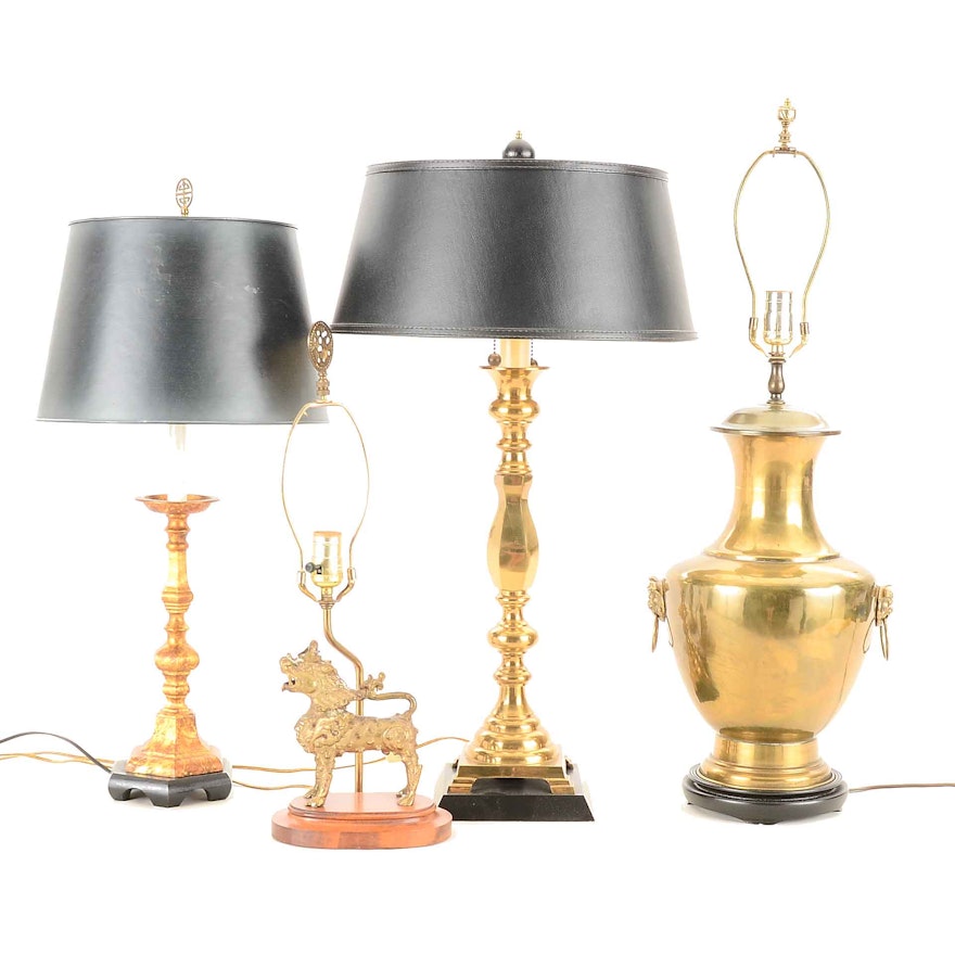 Four Contemporary Decorative Table Lamps