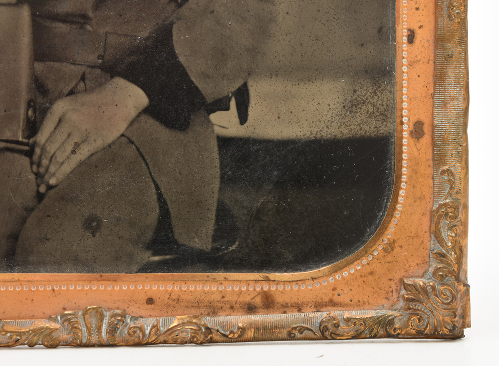 Civil War 1/4 Plate Confederate Soldier Tintype Photograph