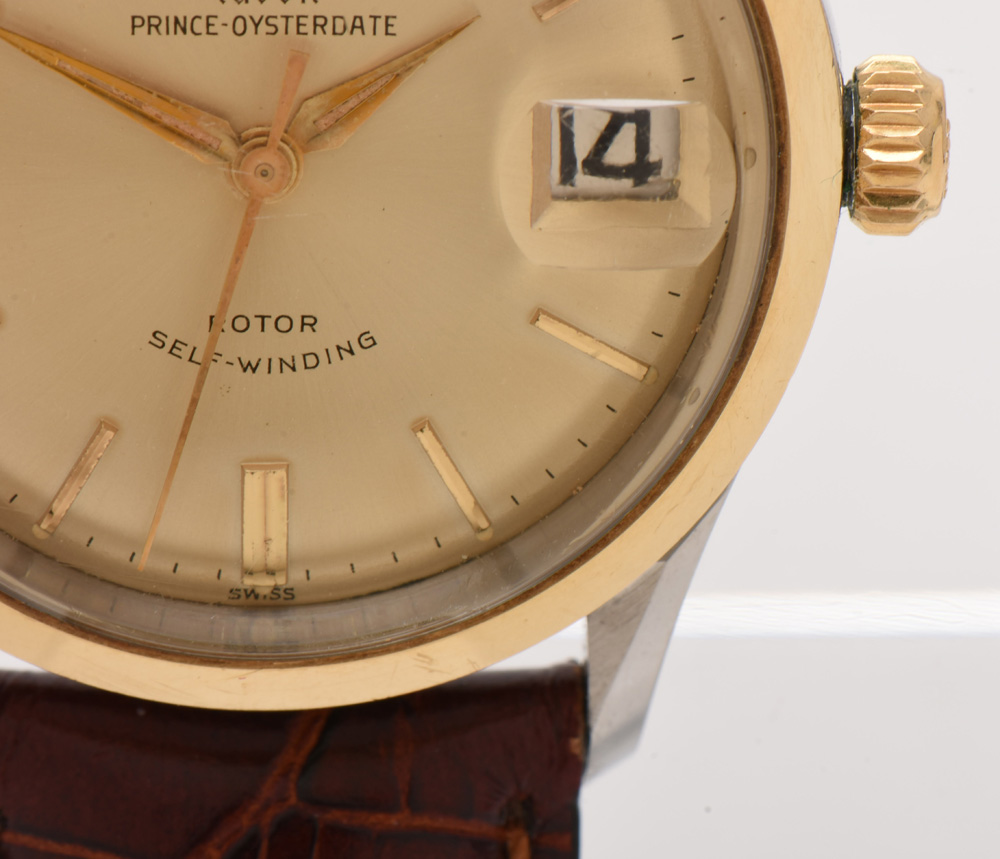 Two Tone Tudor Prince Oysterdate Rotor Self-Winding 33mm Mode 7968 Watch