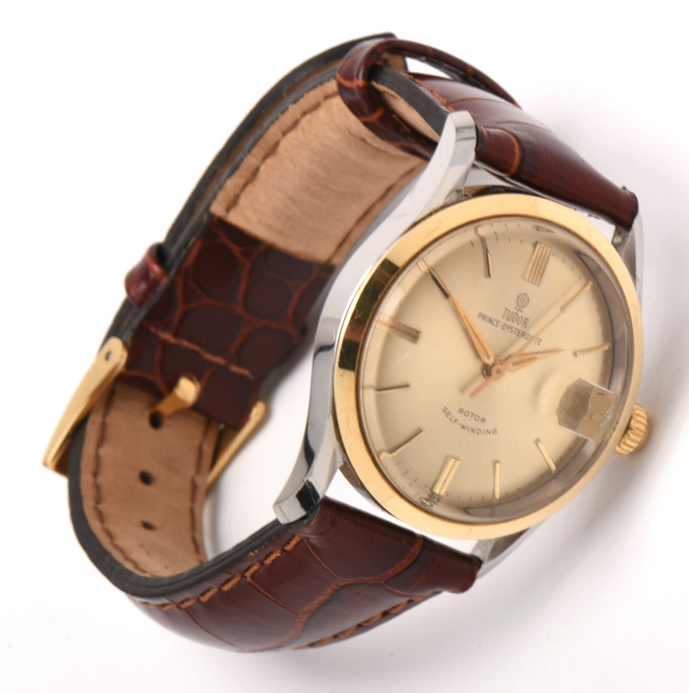 Two Tone Tudor Prince Oysterdate Rotor Self-Winding 33mm Mode 7968 Watch