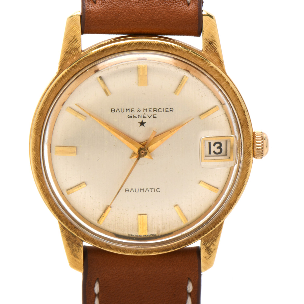 Baume & Mercier 18K Yellow Gold Baumatic Date Watch