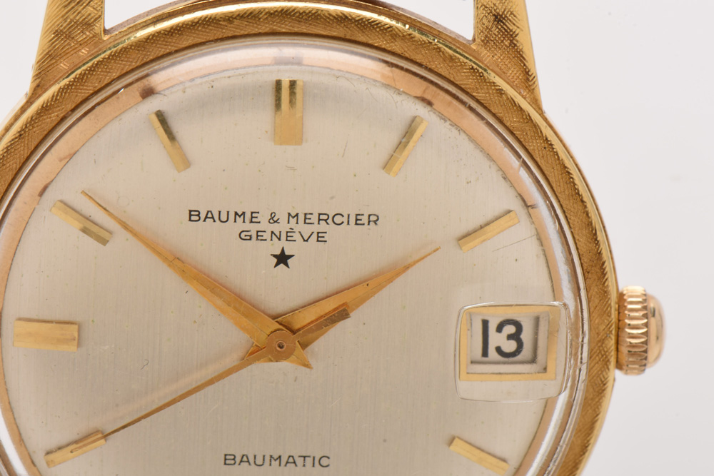 Baume & Mercier 18K Yellow Gold Baumatic Date Watch